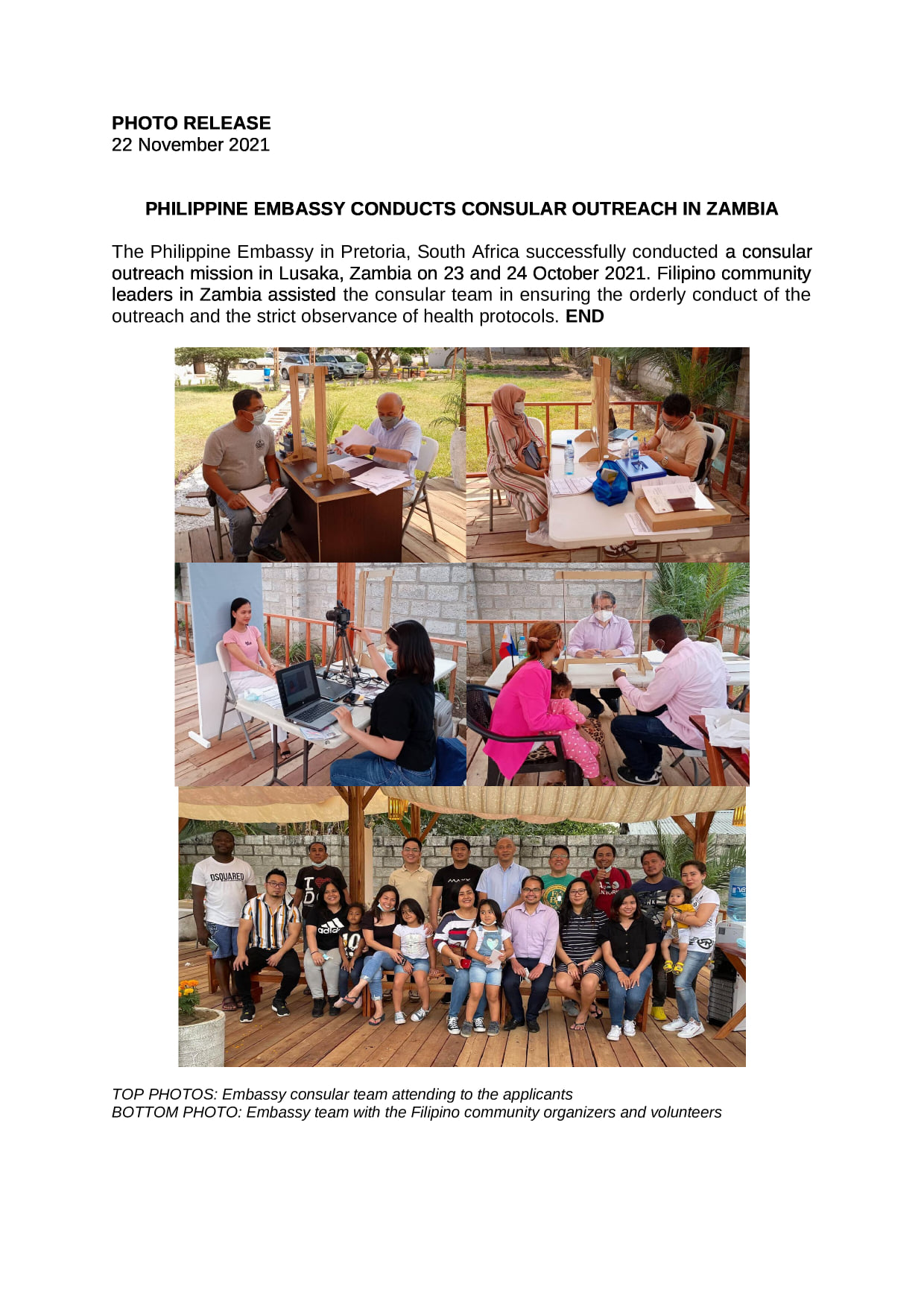 Philippine Embassy in South Africa - PHILIPPINE EMBASSY CONDUCTS ...