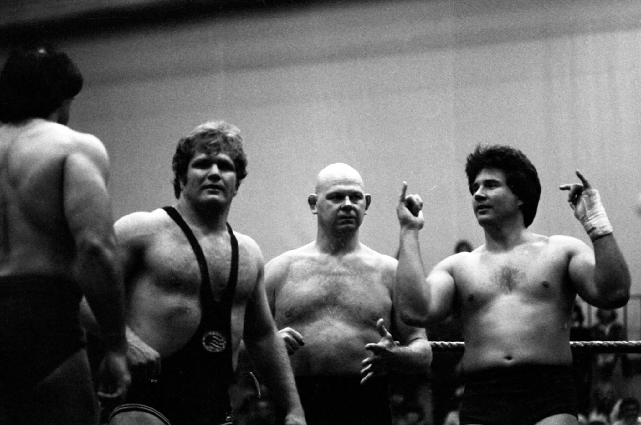 St. - Wrestlers Brad Rheingans, Baron Von Raschke, and Steve Olsonowski ...