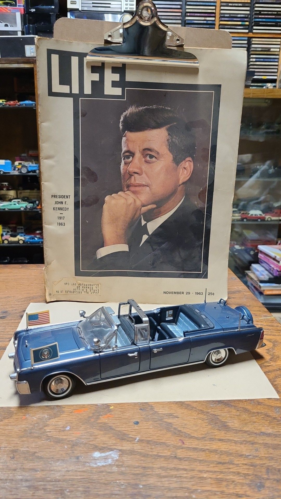 JFK assassination remembered with die-cast limo model