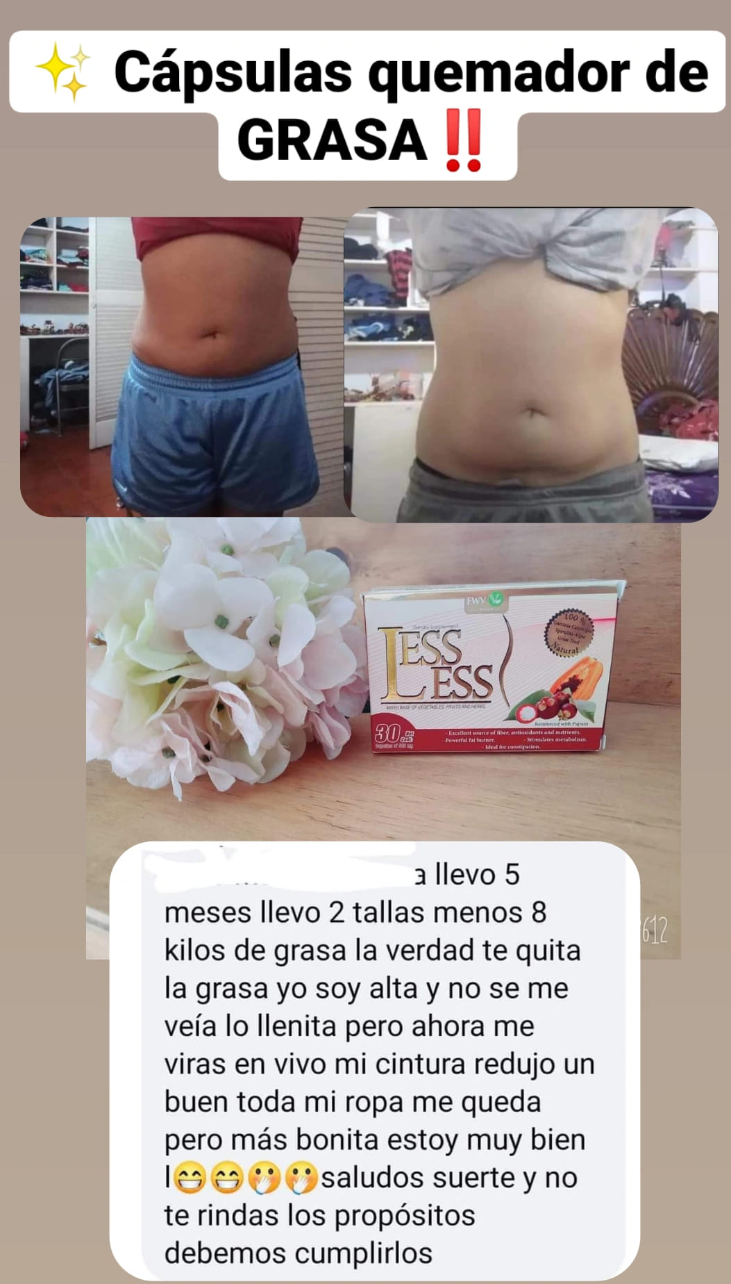 ‼️CAPSULAS QUEMADOR DE GRASA💊‼️... - Less Less Fernii Alee