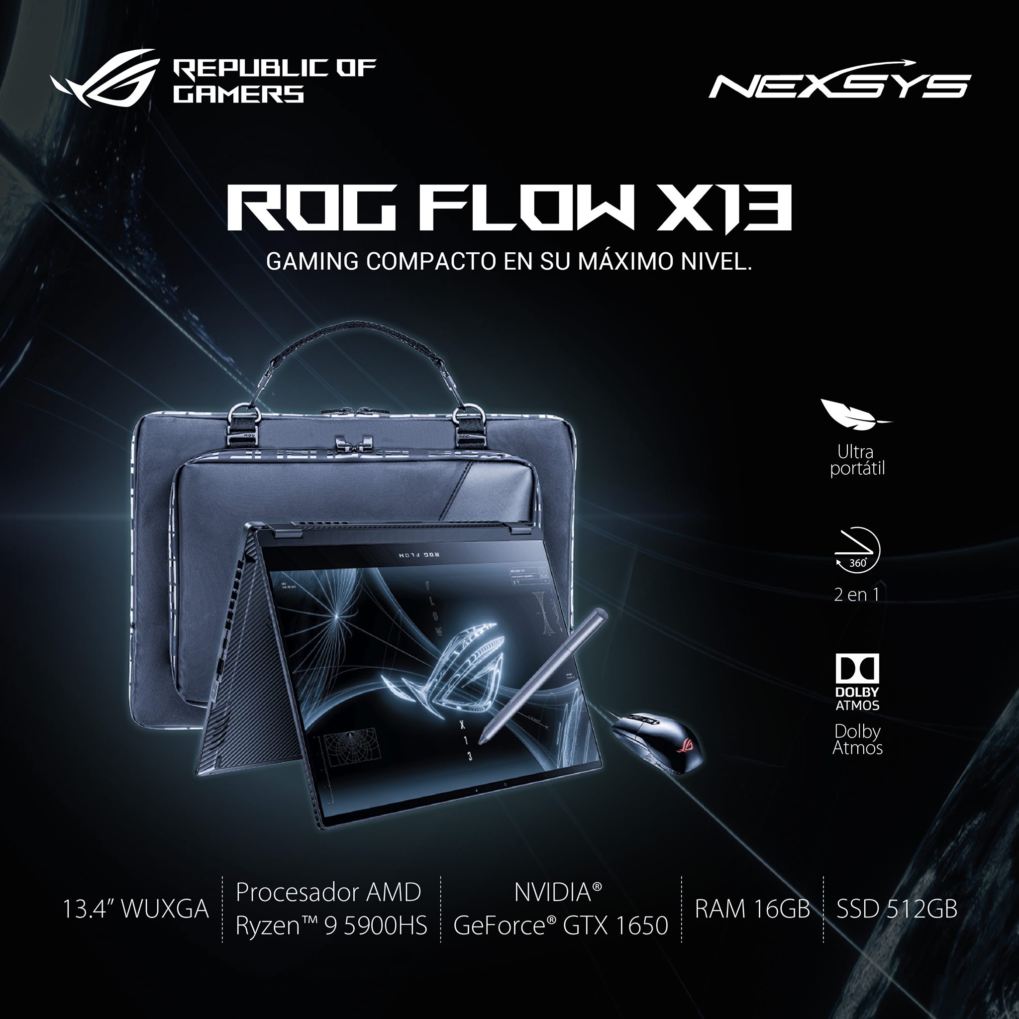 Nexsys Perú - Asus ROG Flow X13 ofrece a los jugadores... | Facebook