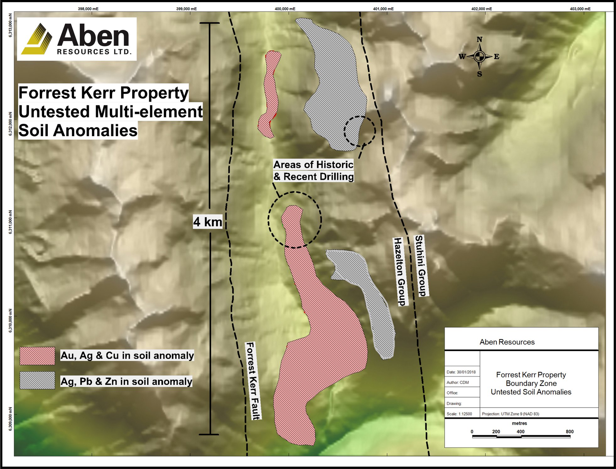 New map showing untested #gold... - Aben Resources Ltd. ABN.V | Facebook
