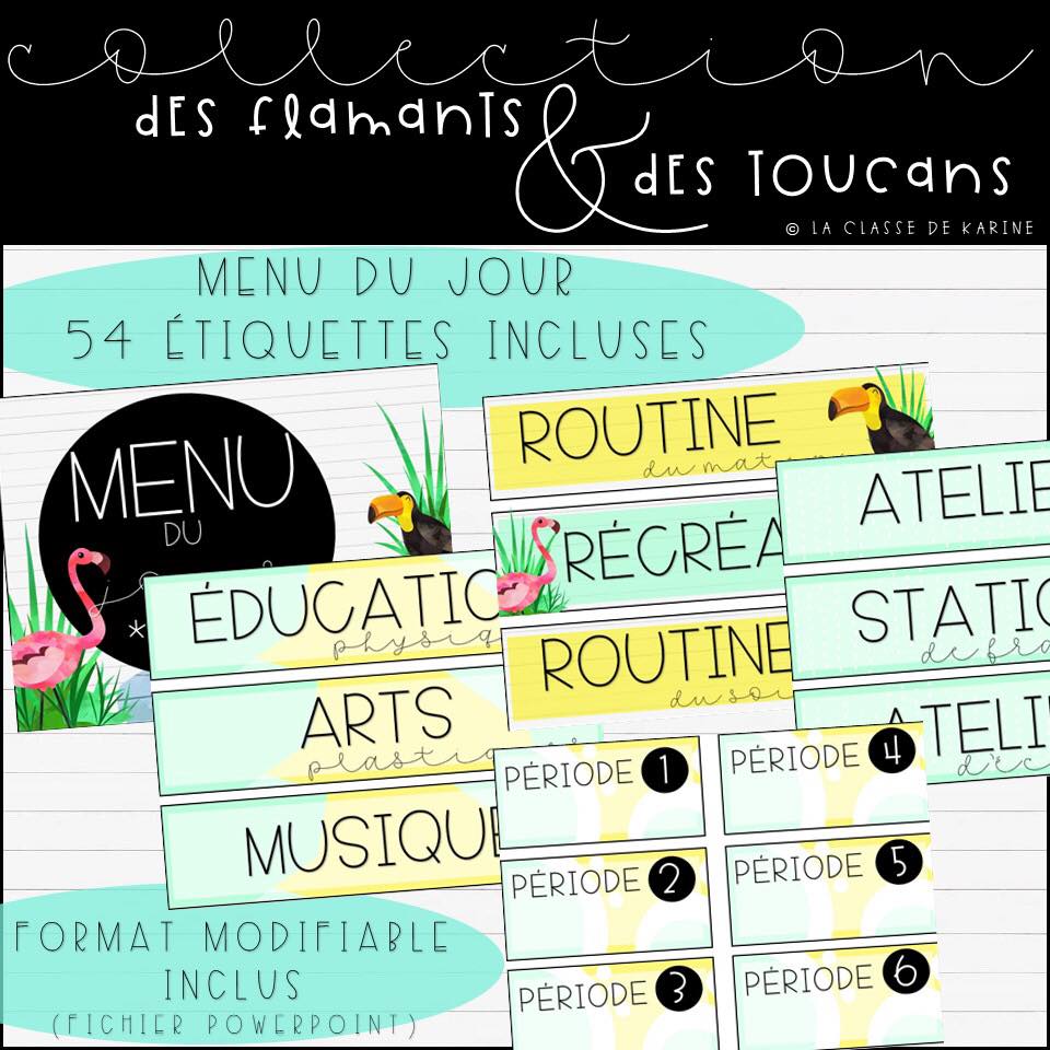 🍋Mon nouveau menu du jour est en... - La classe de Karine | Facebook