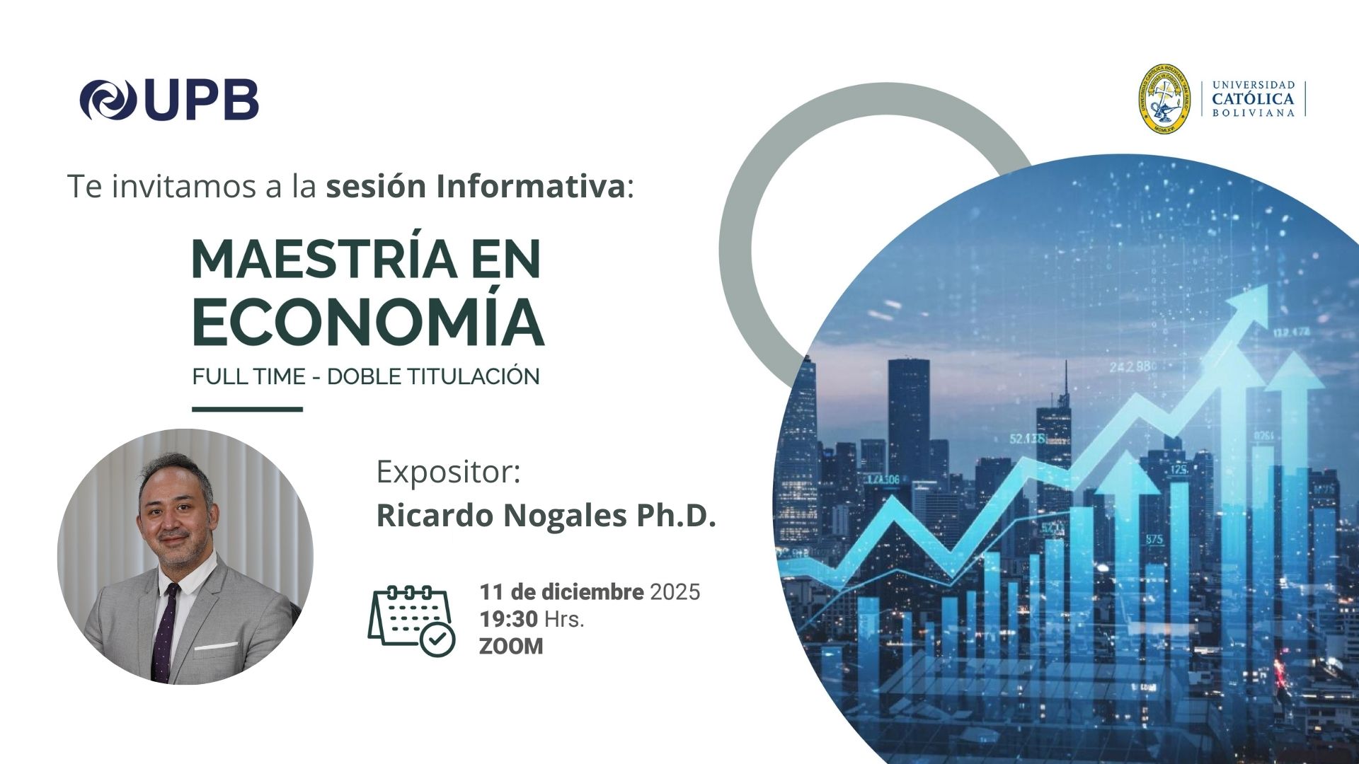 Sesión Informativa de la Maestría en Economía – Full Time con Doble ...