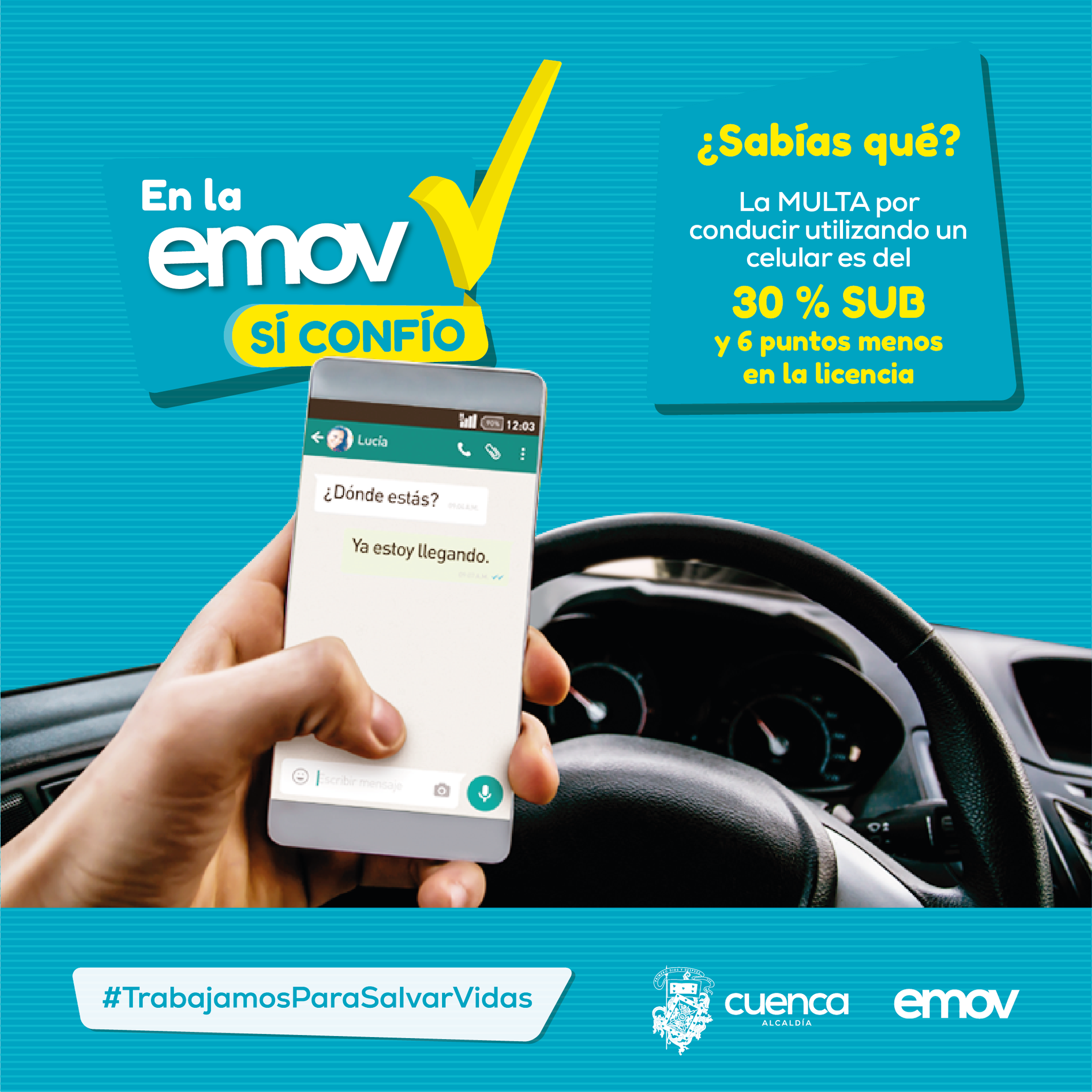 EMOV EP Cuenca - ¿Conoces cuál es la sanción por conducir... | Facebook