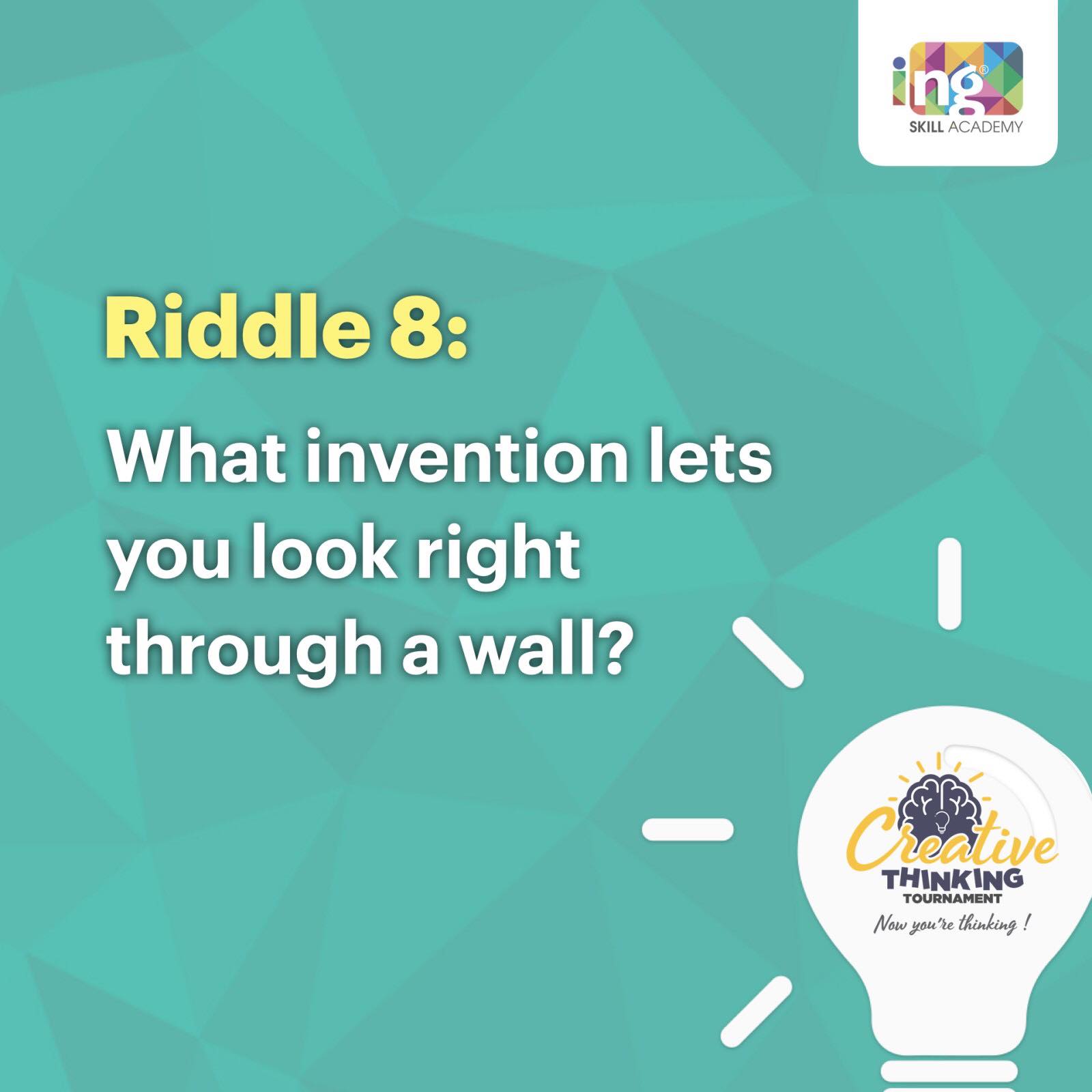 The Eighth riddle is here !!! Get... - ING Skill Academy