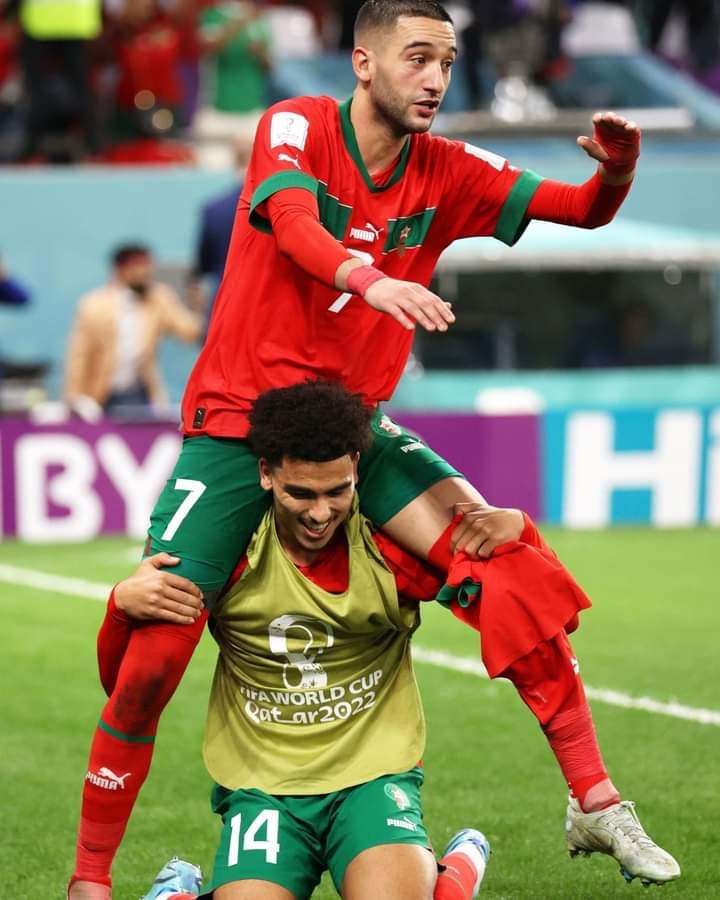 Hakim Ziyech on the front of Vogue Magazine.
