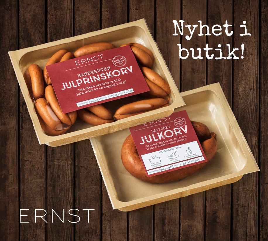 Jojjen & ERNST mat - Nu är Ernsts nya julprodukter på väg ut till ...