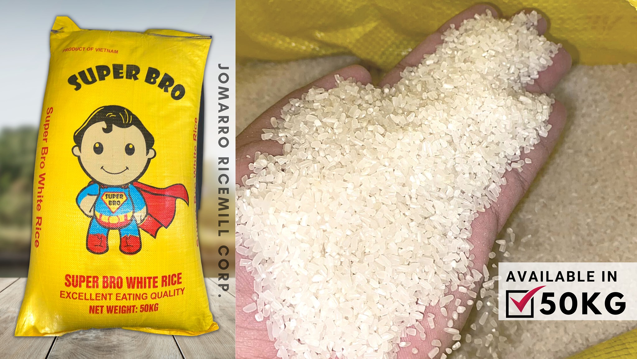 Jomarro Rice Trading - SUPER BRO (Vietnam Rice) available in 50kg ...