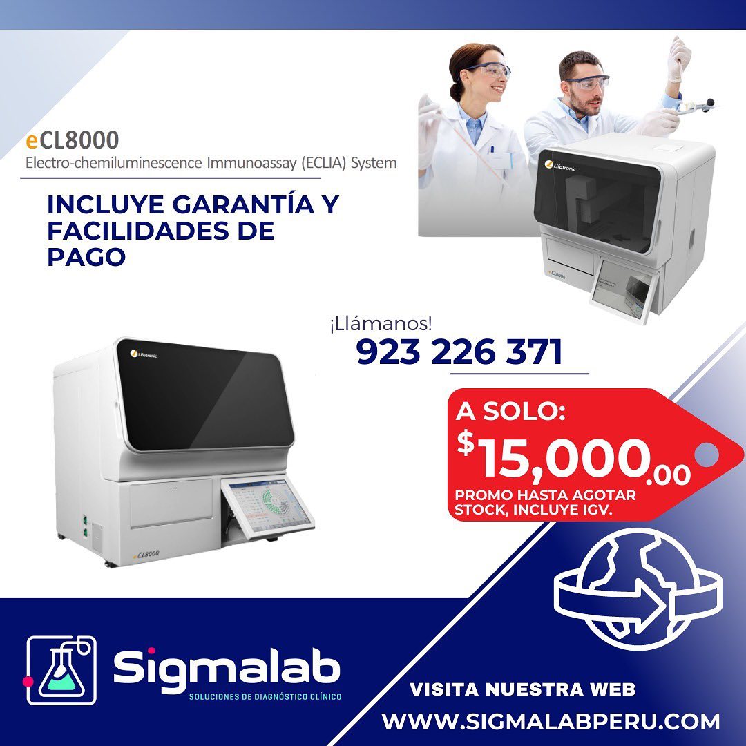 Sigmalab - 🔬eCL8000 LIFOTRONIC 🔴 ENTREGA INMEDIATA 📞...