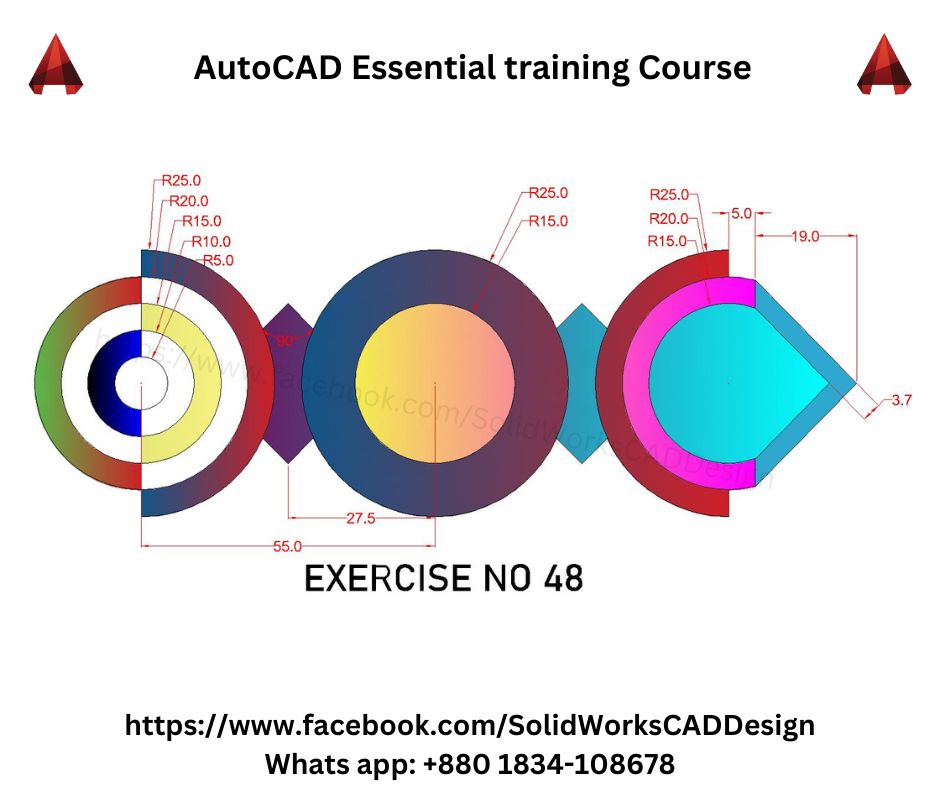 AutoCAD Practice time. From... - Solidworks and CAD Design