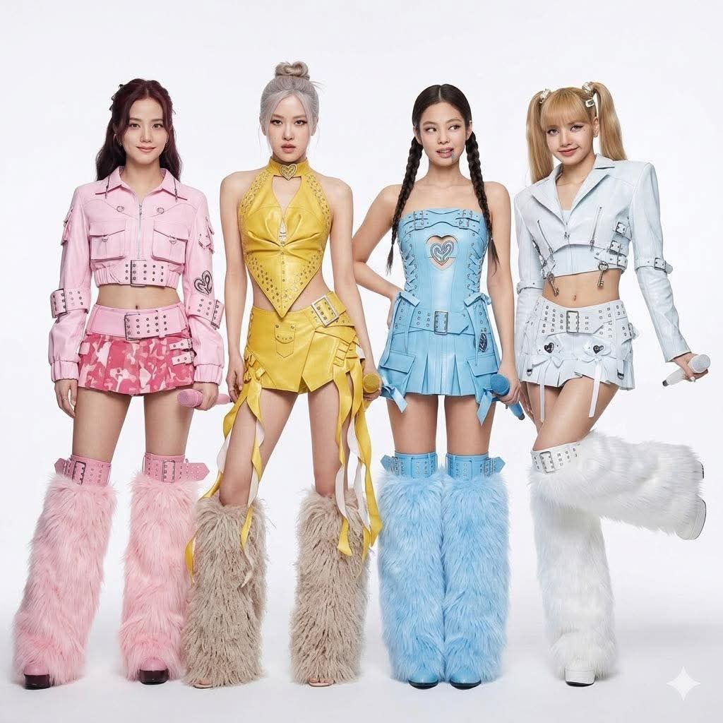 colorful blackpink members 😍😍😍
