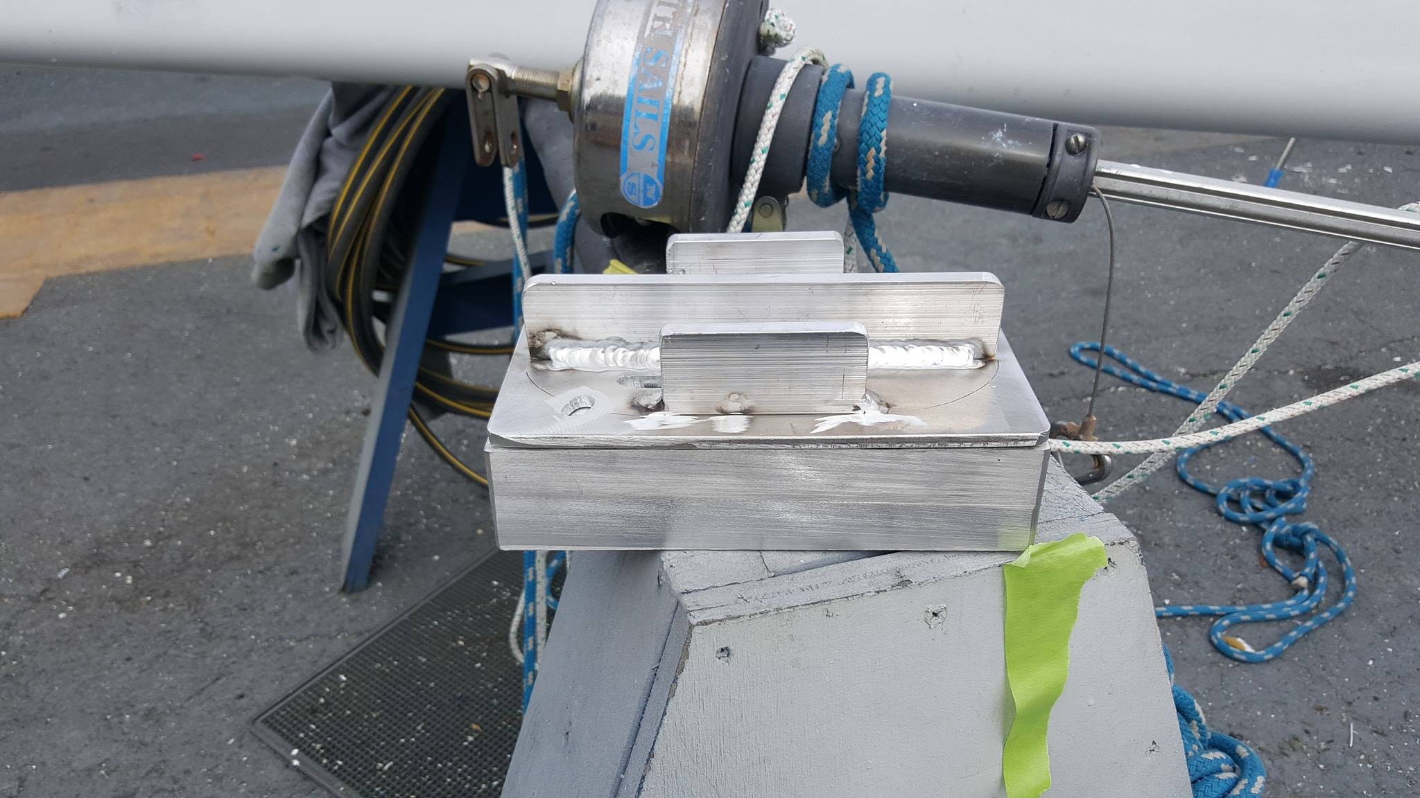 Tutmark Rigging - New mast step and riser block to keep...