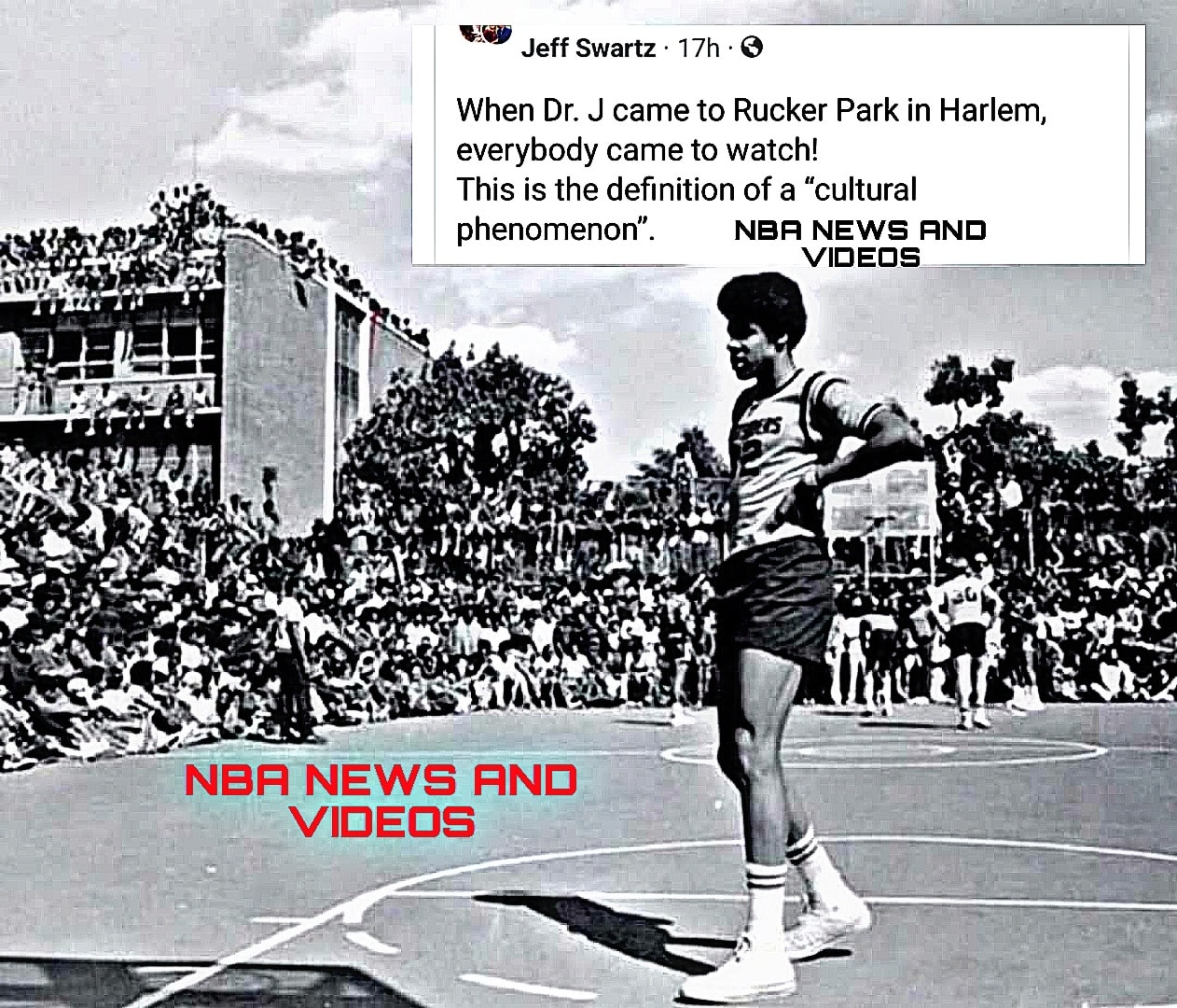 When Dr. J came to Rucker Park in... - NBA NEWS AND VIDEOS | Facebook