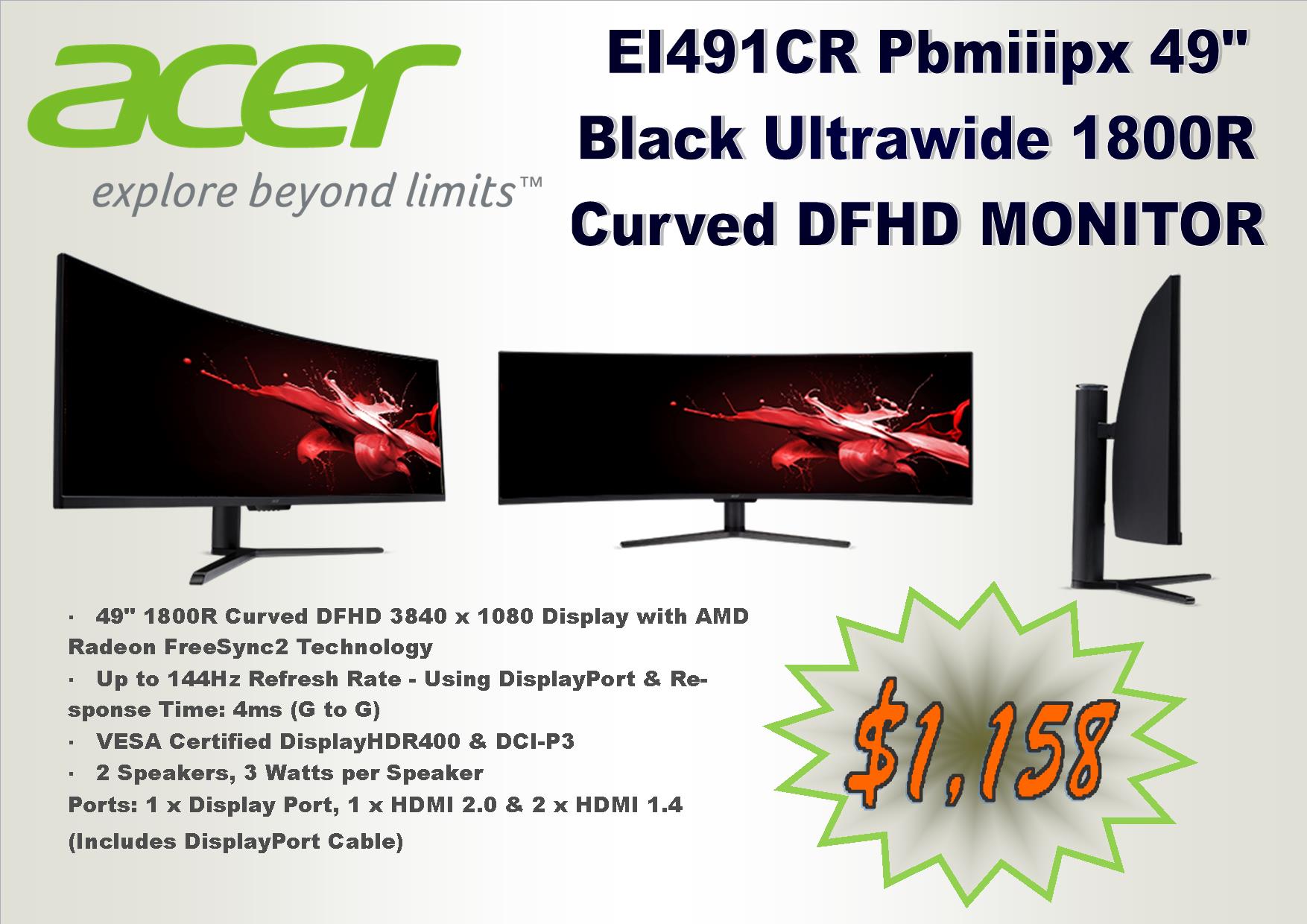 Introducing the Acer EI491CR... - Bridgelink Enterprise