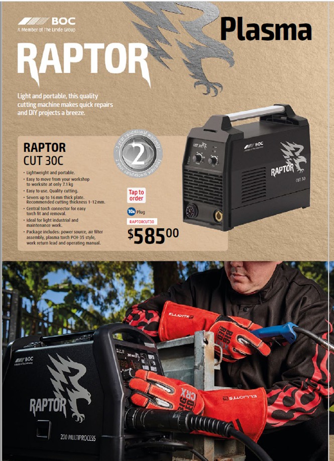 New range of Raptor welders from BOC -... - Springsure Rural | Facebook