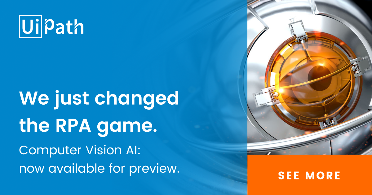 UiPath - 👁‍🗨Check out the new UiPath #AI Computer Vision...