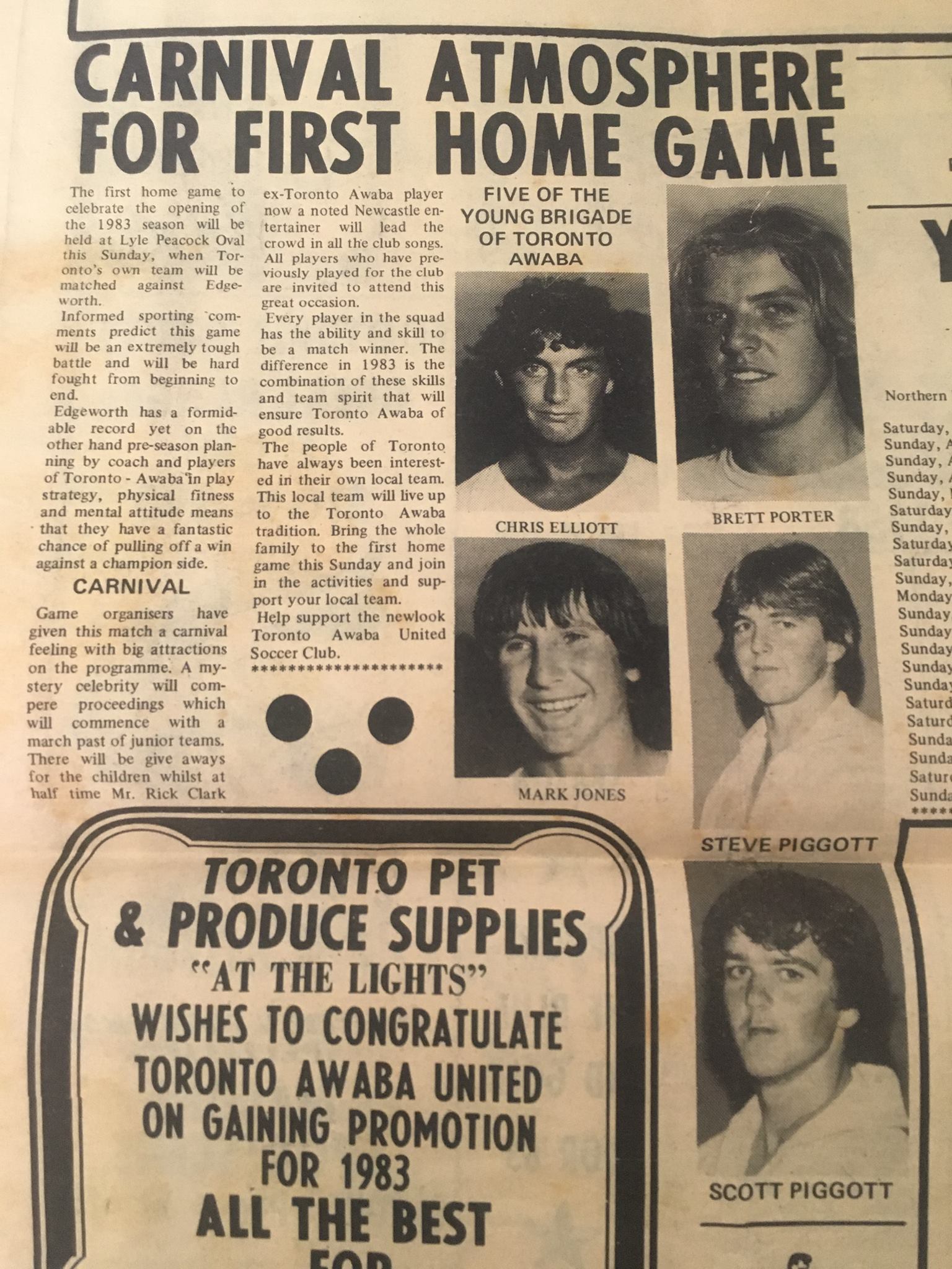 Some interesting... - Toronto Awaba Stags Football Club. | Facebook
