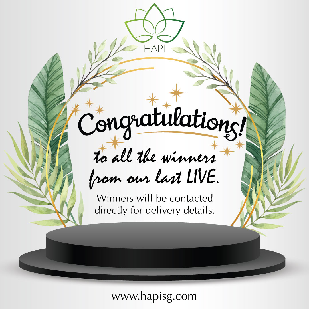 HAPI Singapore - CONGRATULATIONS to all our winners from...