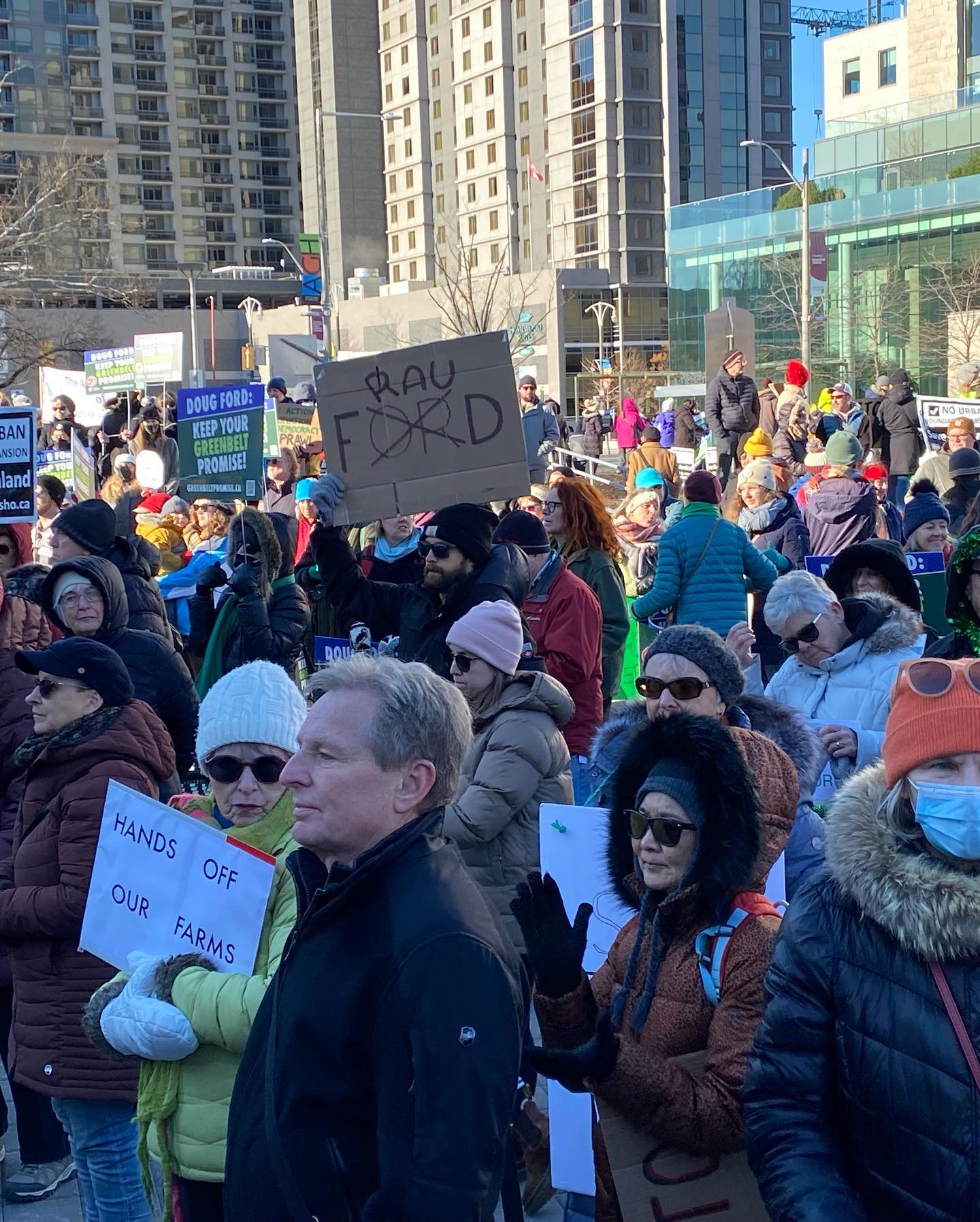 Action 13 - Mega crowd at the Mega Rally today!!...