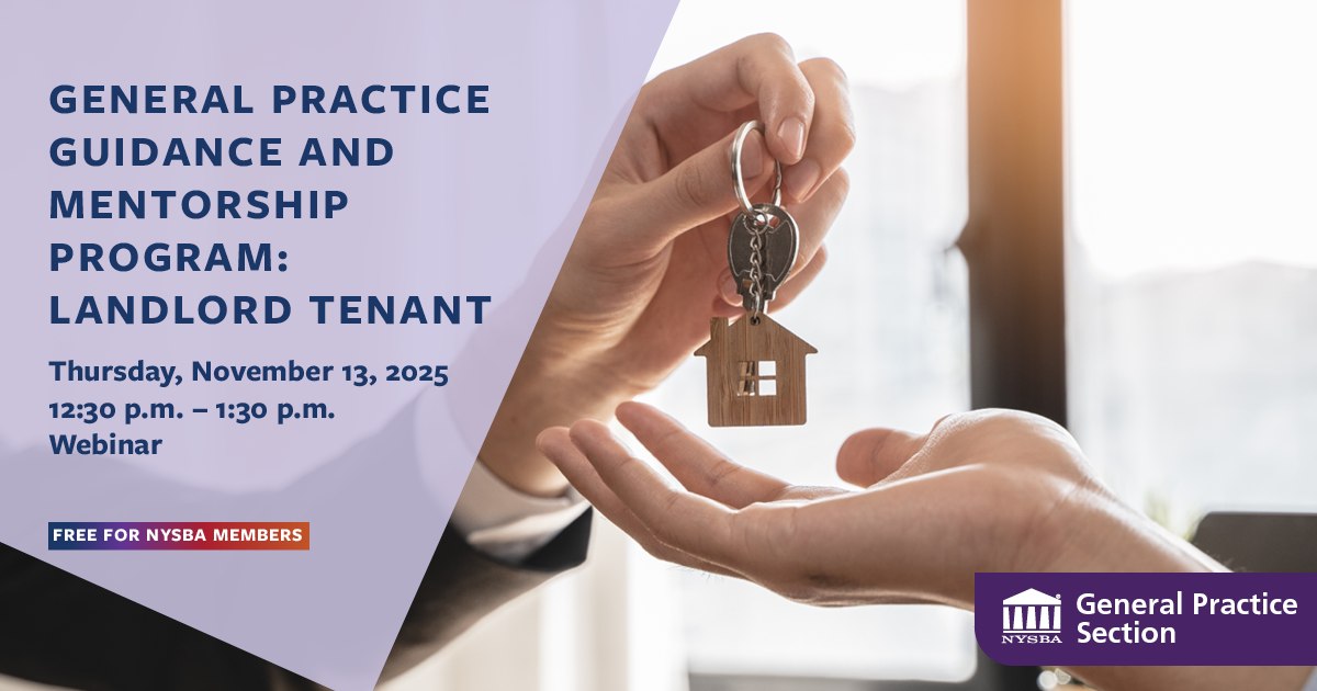 General Practice Guidance and Mentorship Program: Landlord Tenant