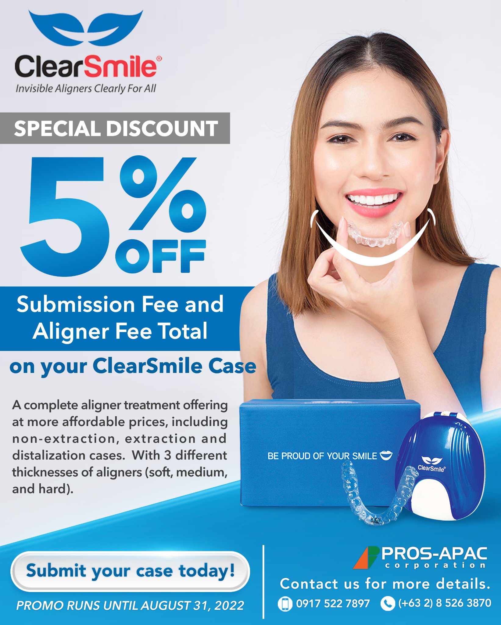 ClearSmile - Get a 5% DISCOUNT on the submission fee and aligner fee ...