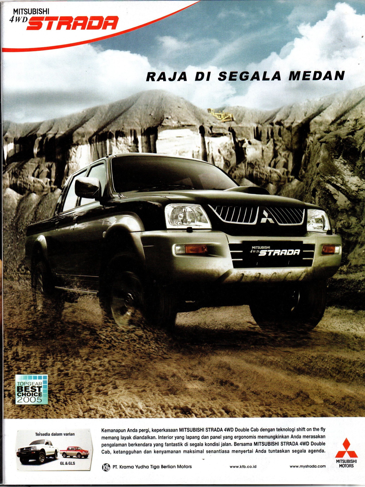 2003 Mitsubishi L200 Strada 3rd Gen magazine advertisement (Indonesia)