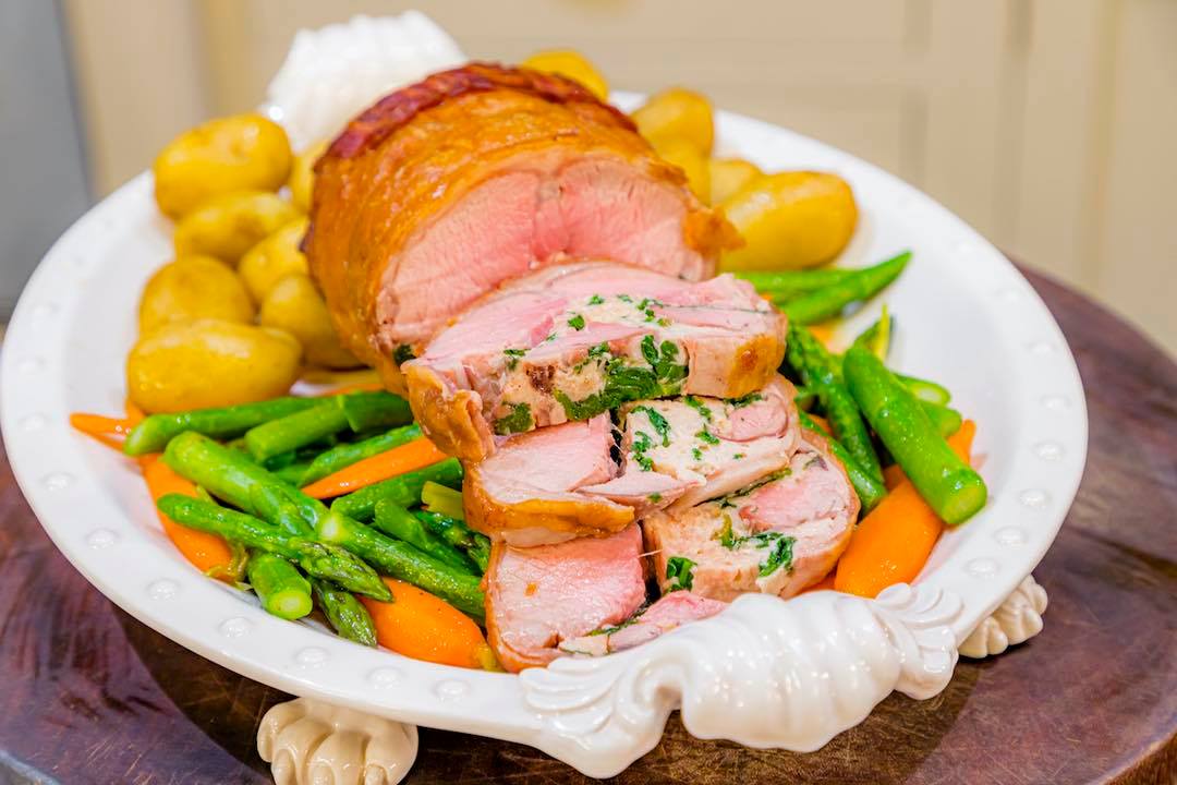 Brian Turner's Stuffed Short Saddle of English Spring Lamb with