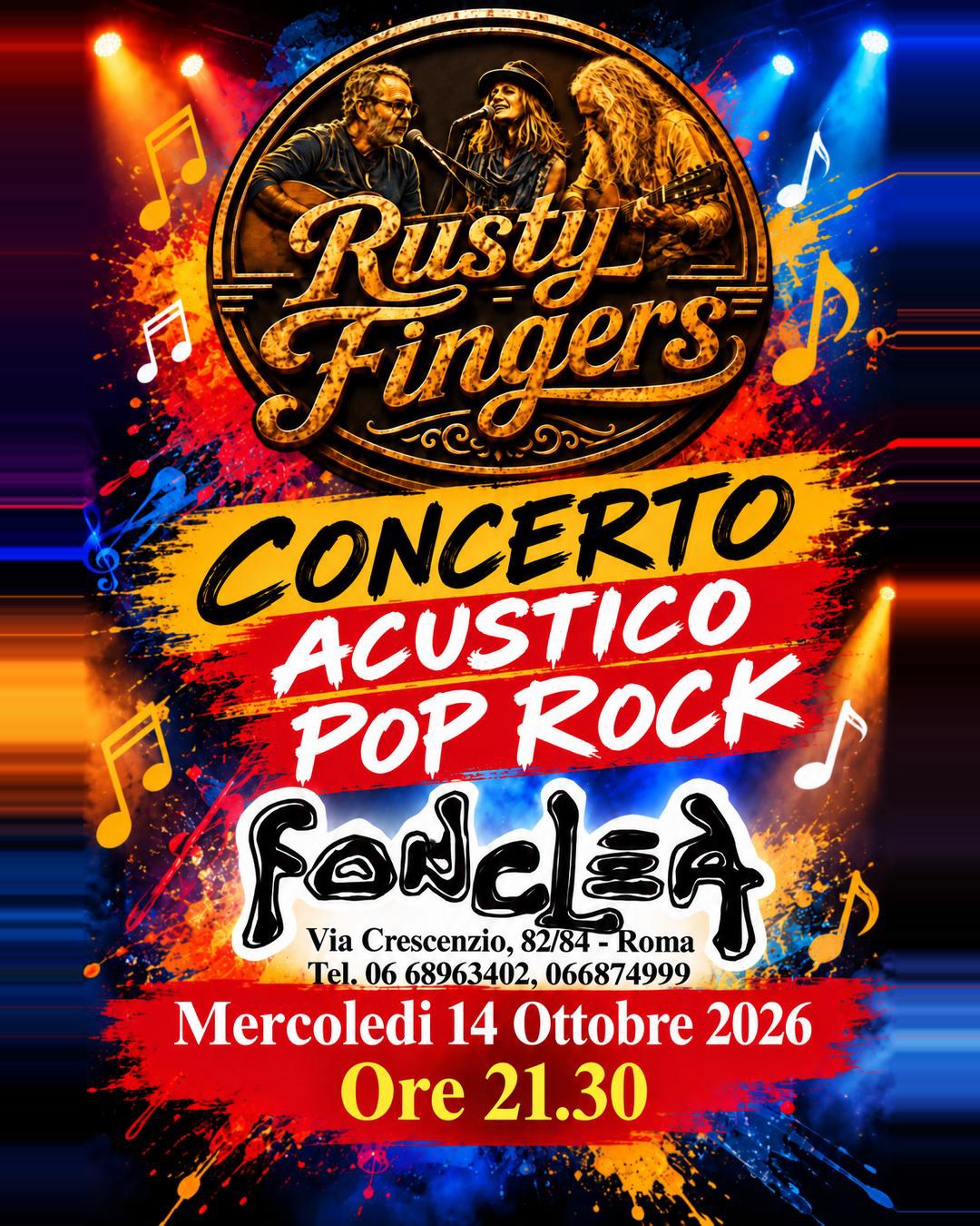 Pop/Rock unplugged con I Rusty Fingers