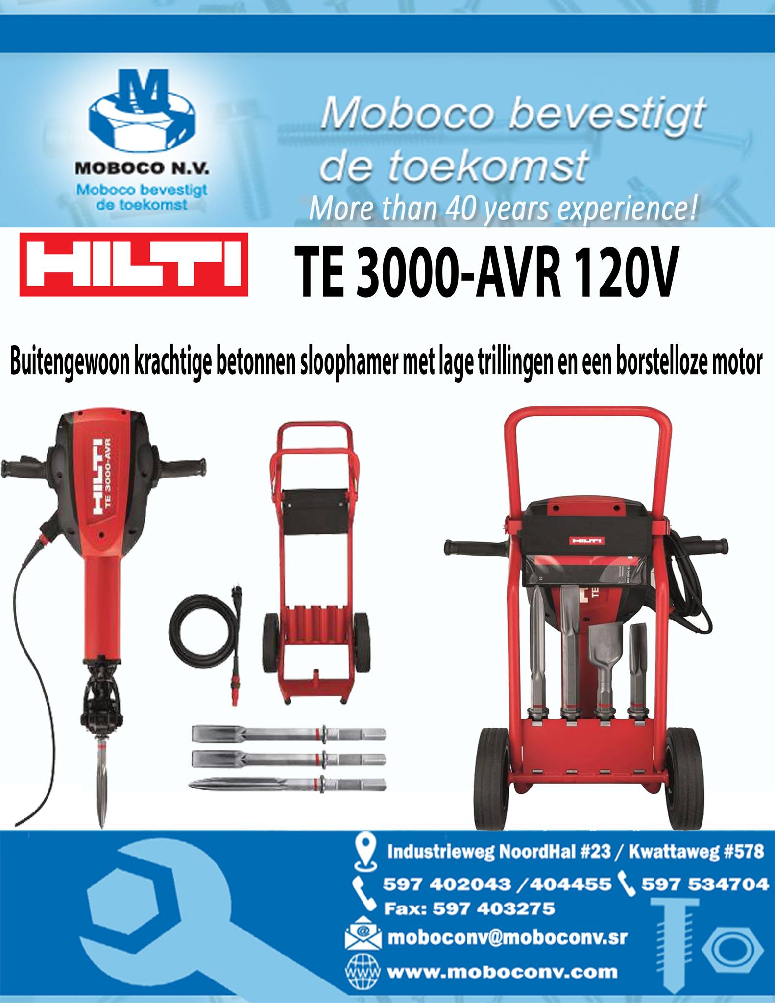 Moboco N.V. - e 🚨Hilti TE 3000- AVR 120 v🚨 Kenmerken:... | Facebook