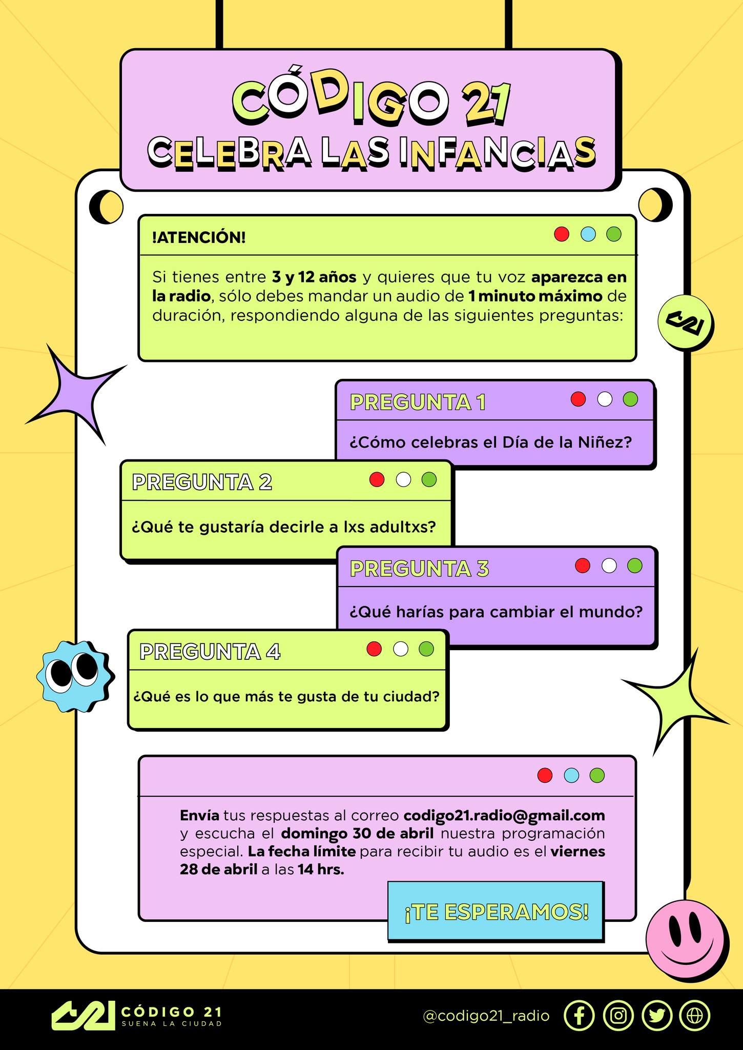 Código 21 - ¡Atención niñas y niños! 📢 Código 21 celebra a...