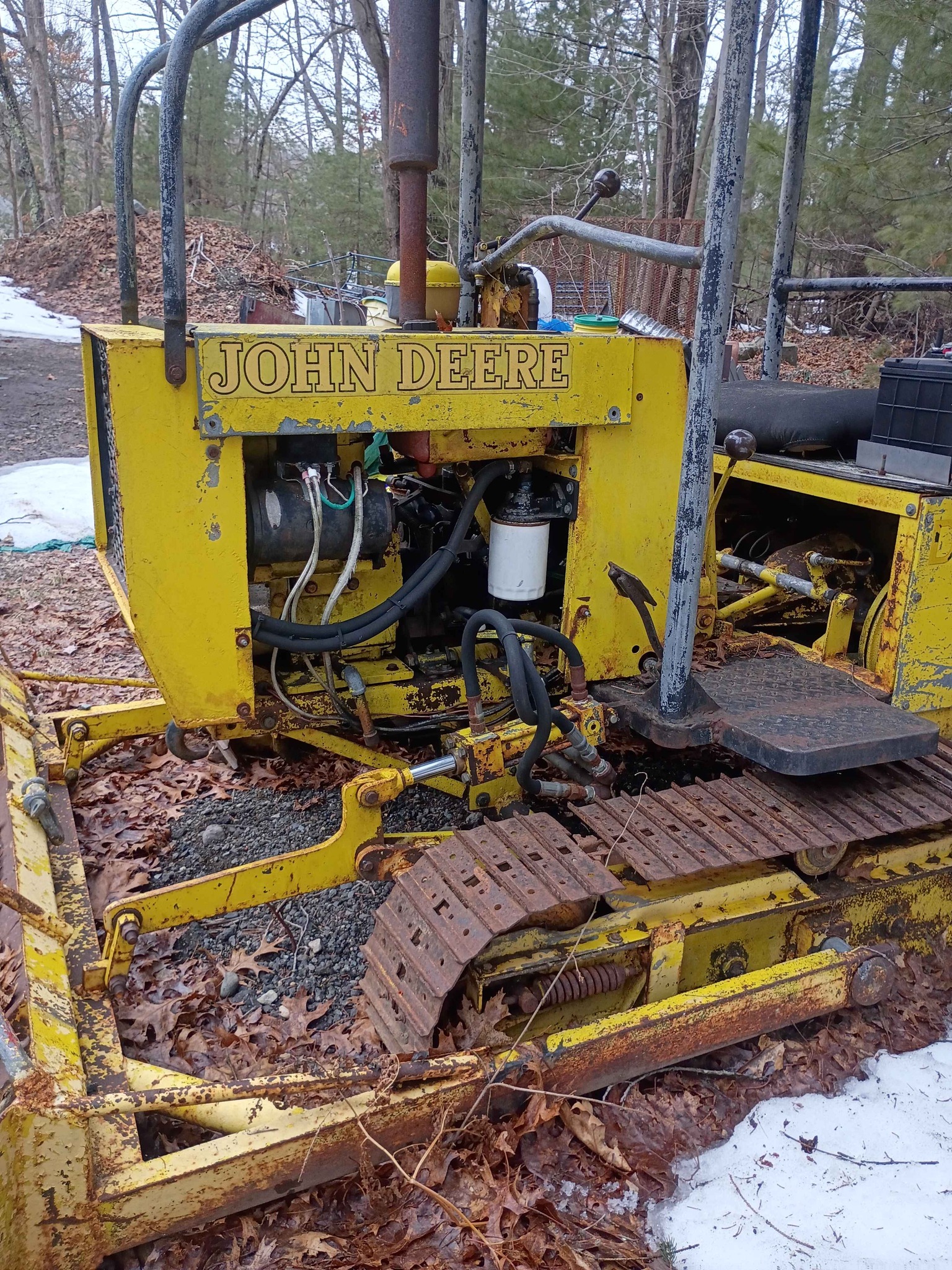 John Deere mini Bulldozer Kohler 12 horse little 3 speed trans solid ...