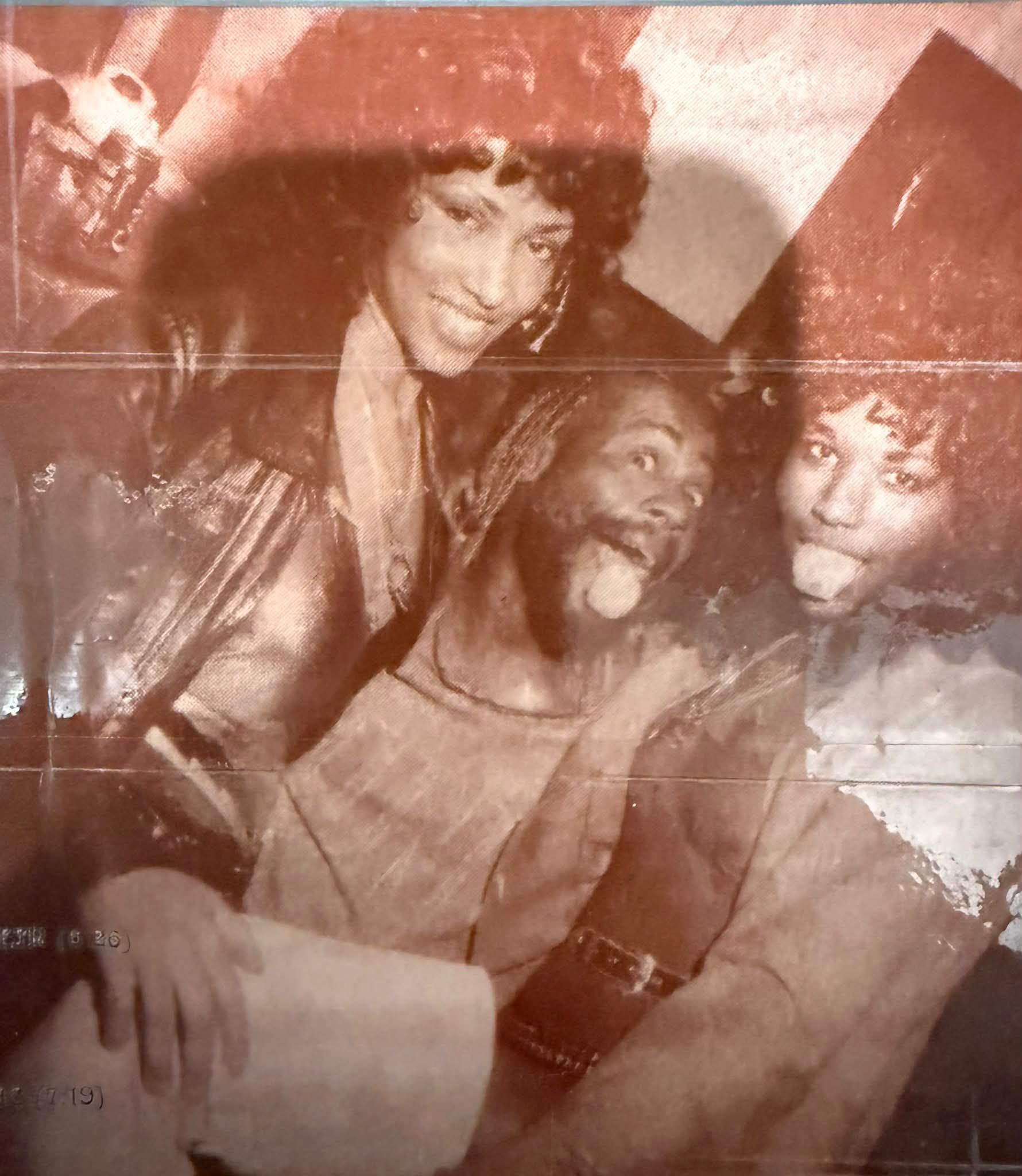Dr. Funkinstein backstage in the 80s during the Atomic Dog tours