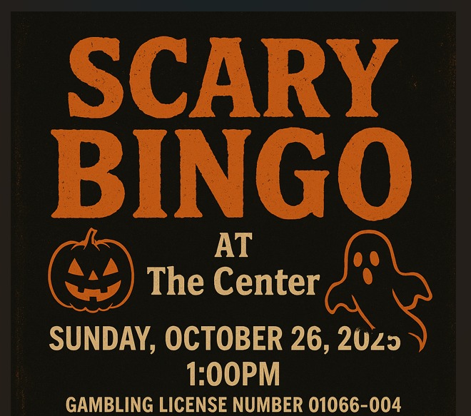 Scary Bingo and Meat Raffle at The Center