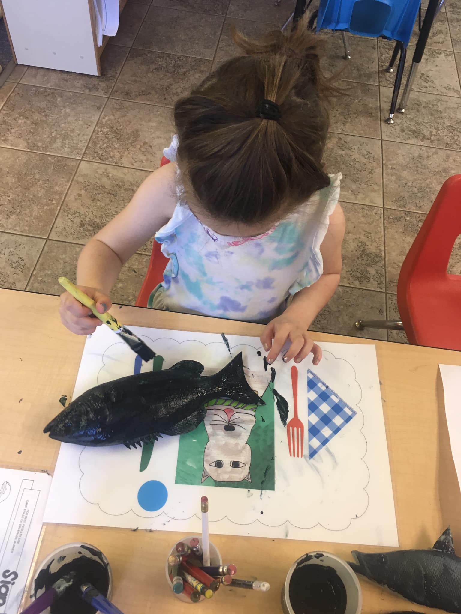Today we created Gyotaku prints!... - Rabbit Creek Preschool