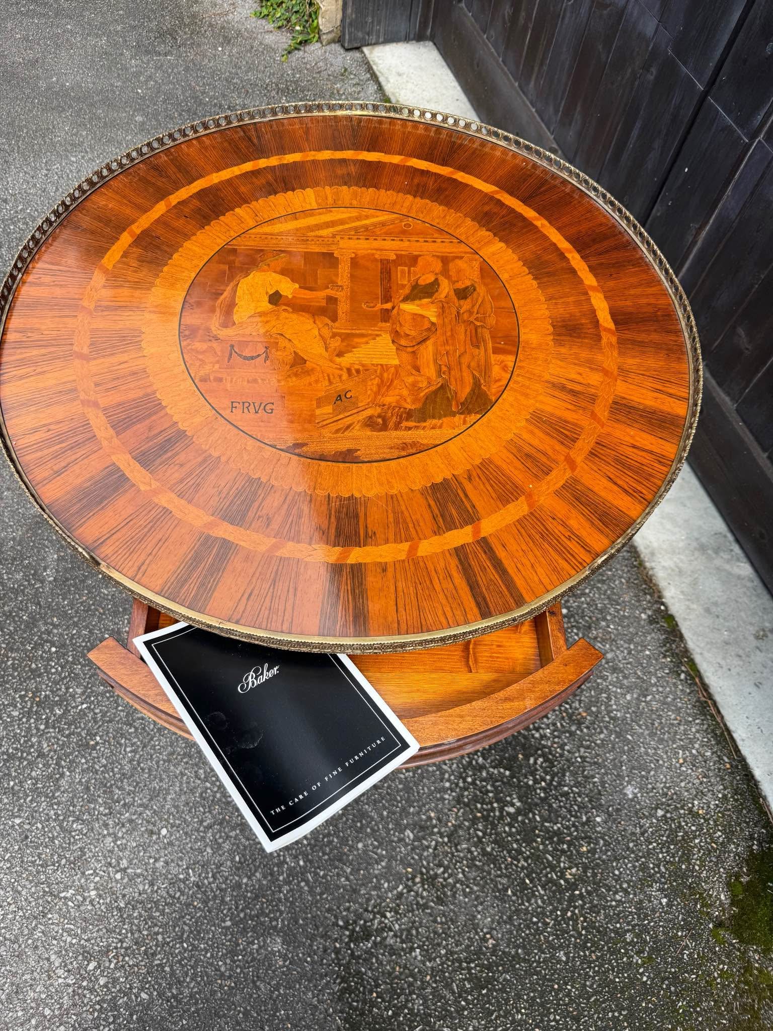 BAKER italian inlay round table - Tables - Vestavia Hills, Alabama ...