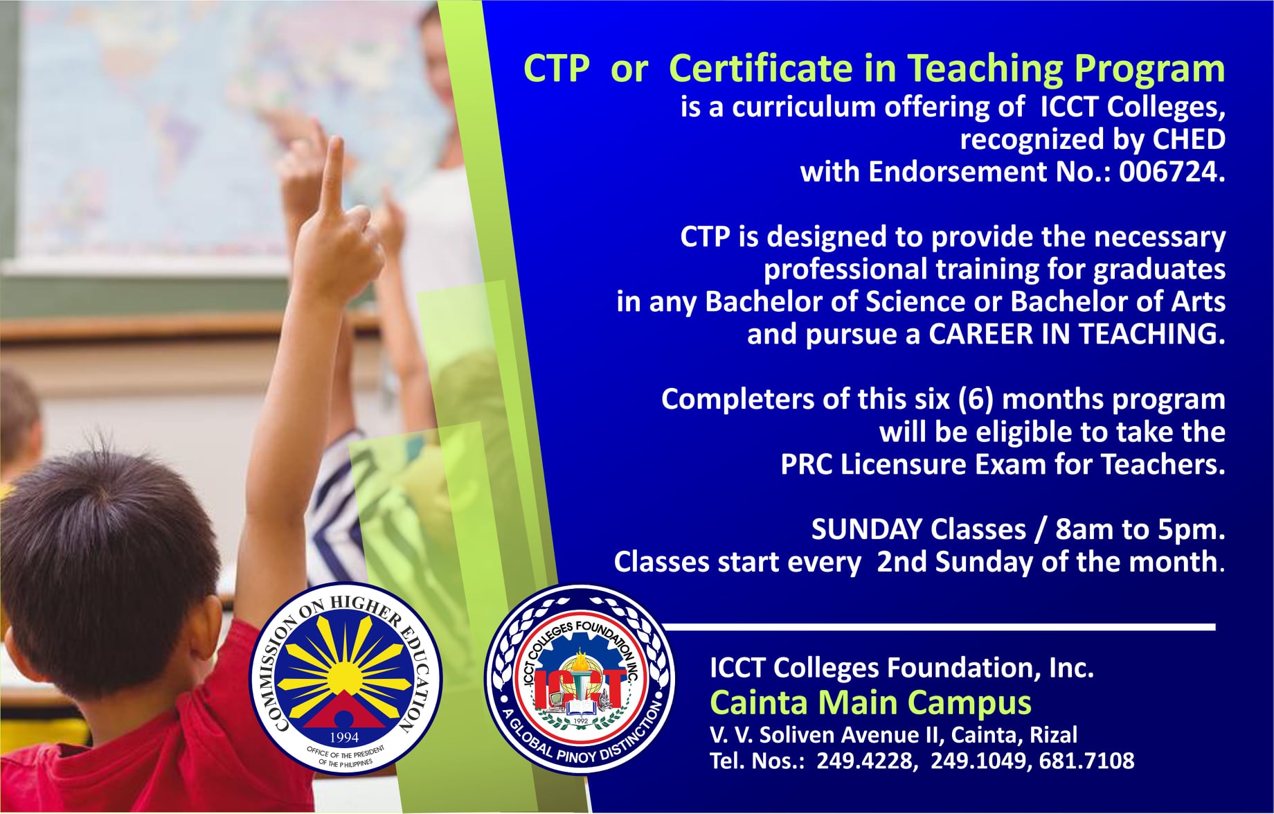 ICCT - CTP BATCH 47 ENROLLMENT ONGOING! Online classes start November 8 ...