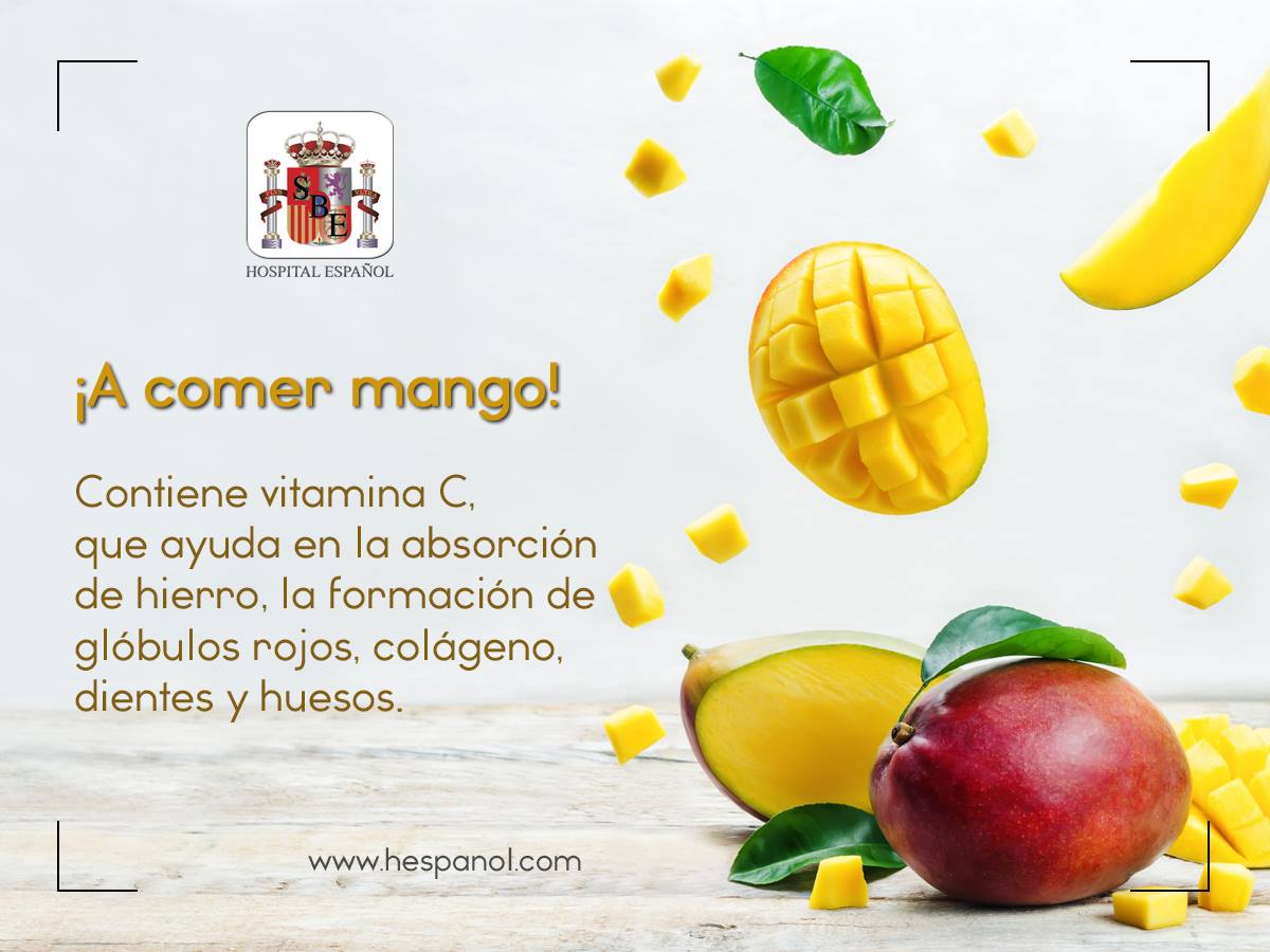 El mango es un fruto rico en ácidos... - Hospital Español | Facebook