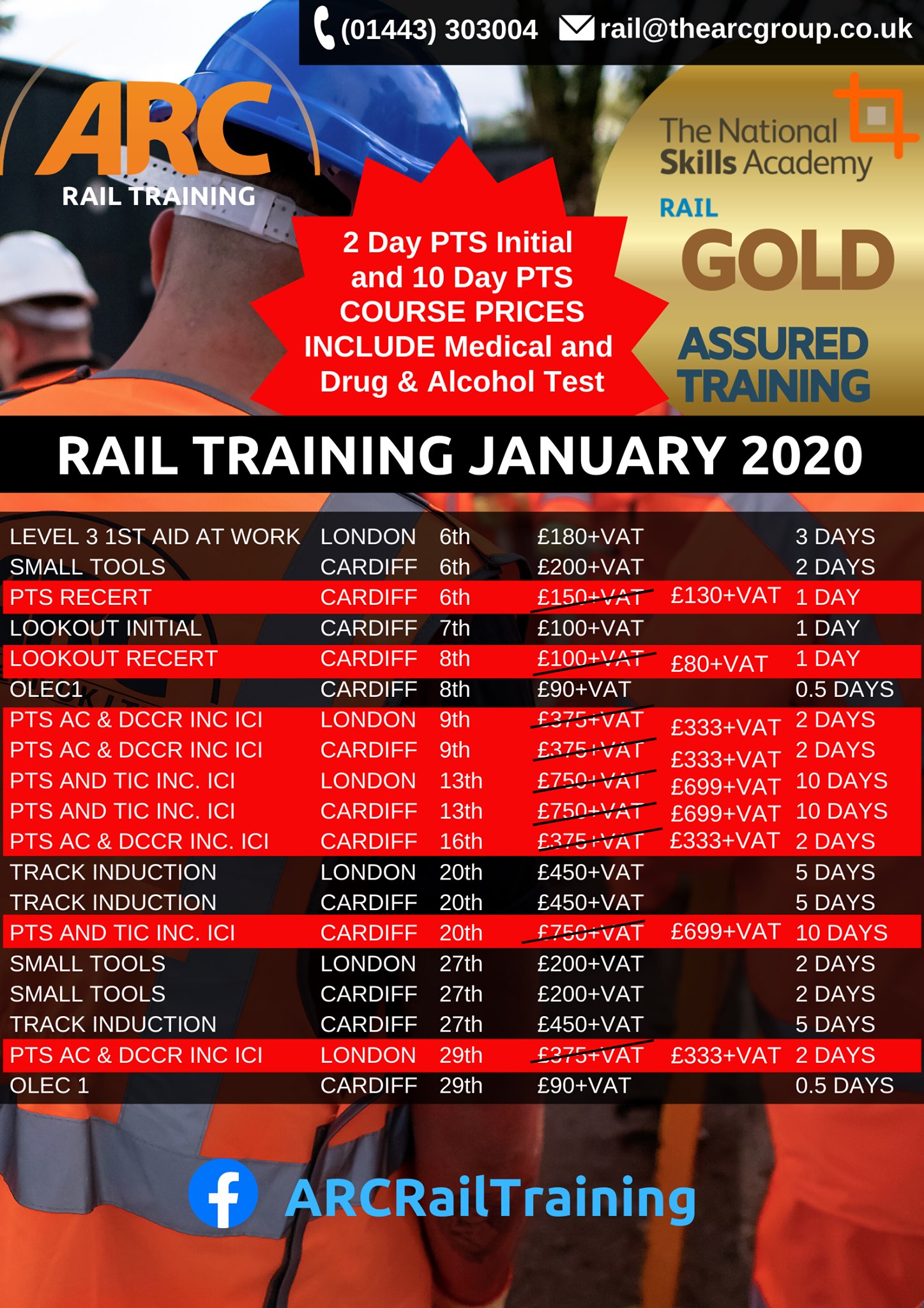 ARC GROUP UK - 📍 RAIL COURSES JAN 2020 ☑️If you want to... | Facebook