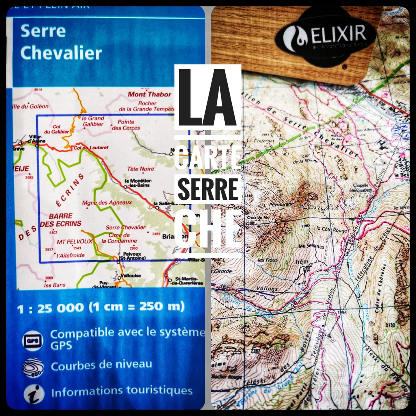 La carte Serre Che est de... - Elixir Shop Serre Chevalier