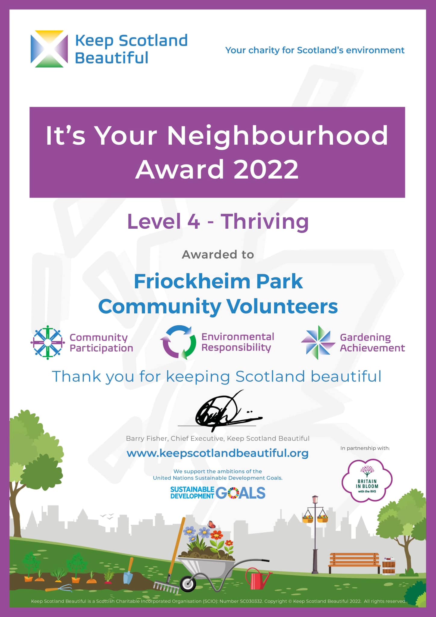 Friockheim Park - Delighted To Have Received, A huge... | Facebook
