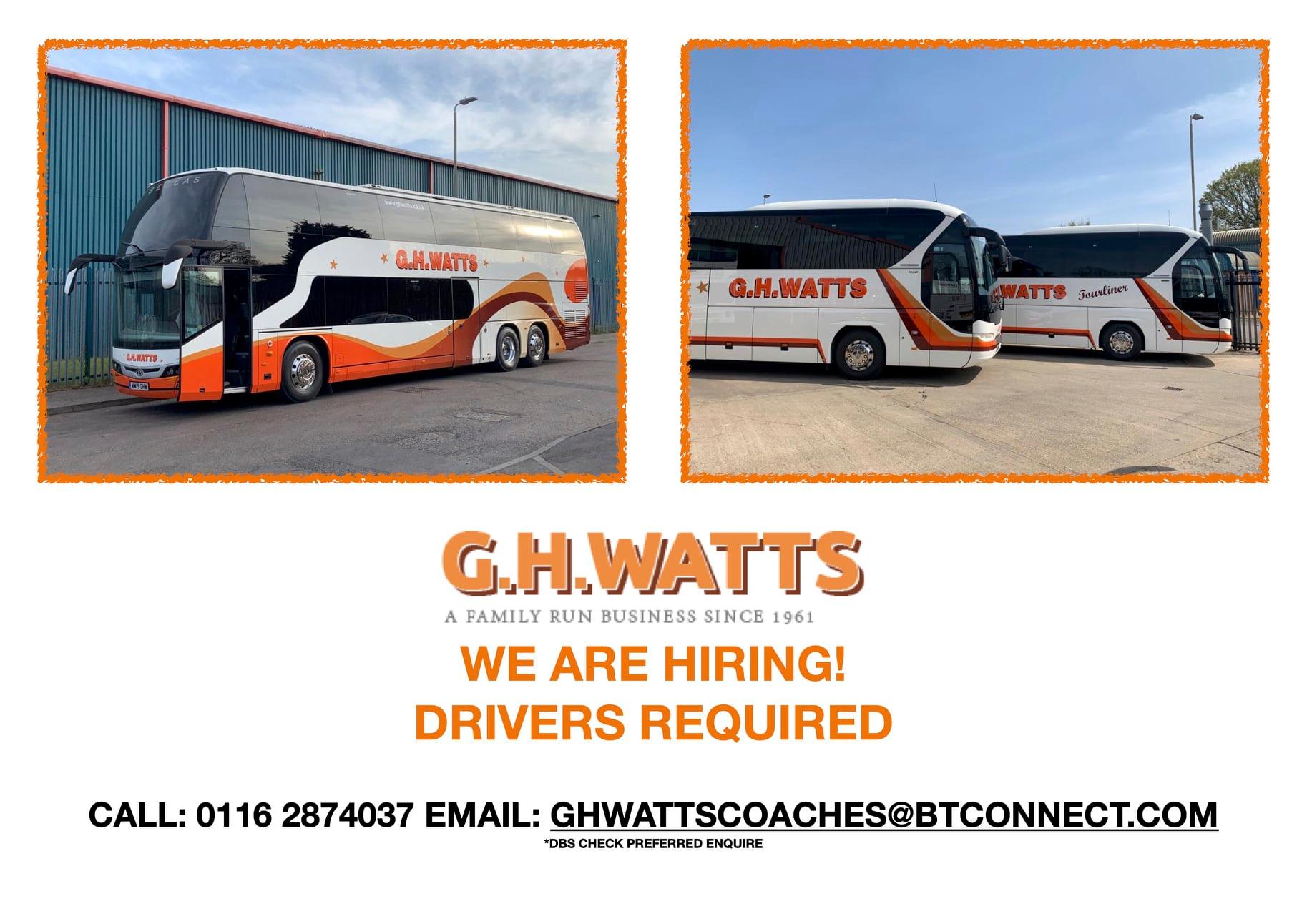 GH Watts Coaches Limited | Leicester