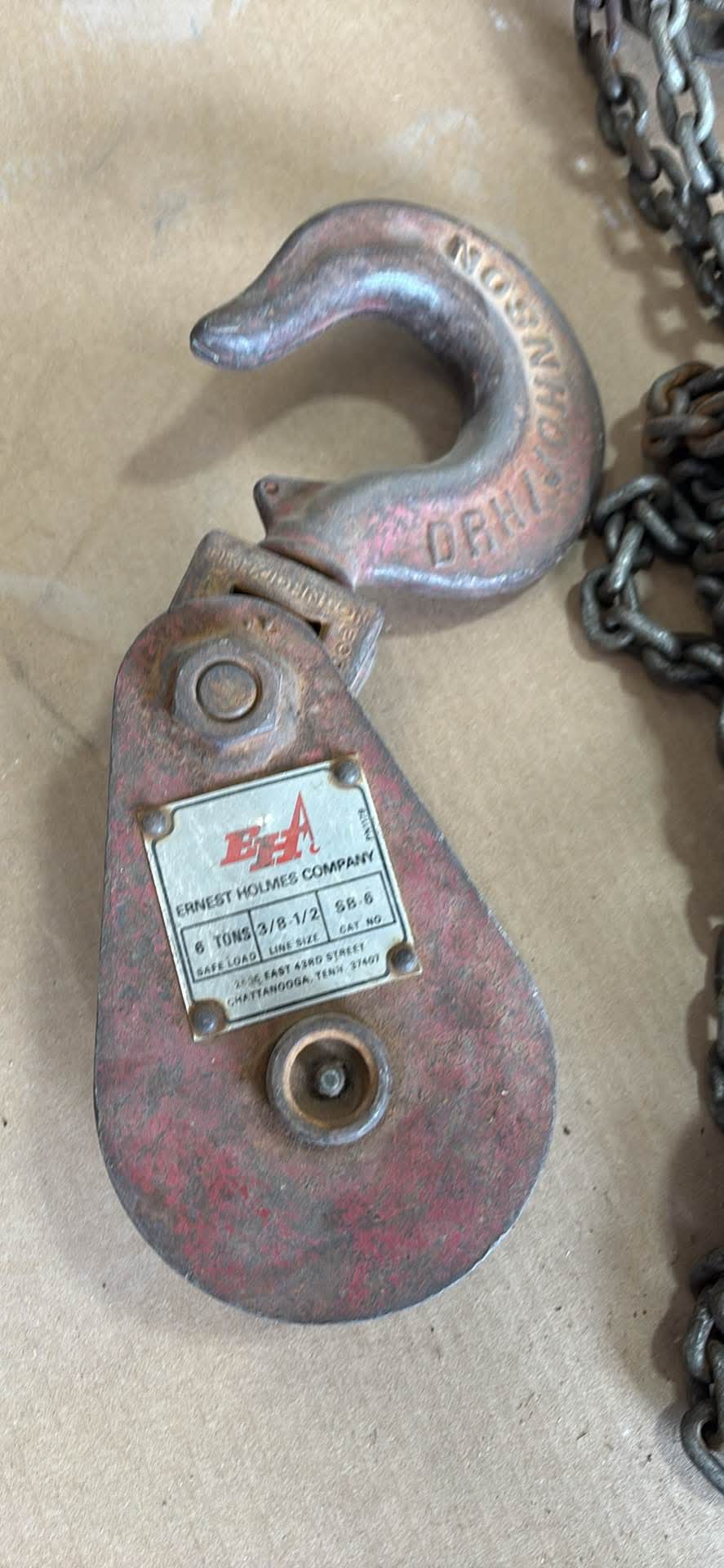 Chain fall, snatch block - Climbing Hardware - F. E. Warren Air Force ...