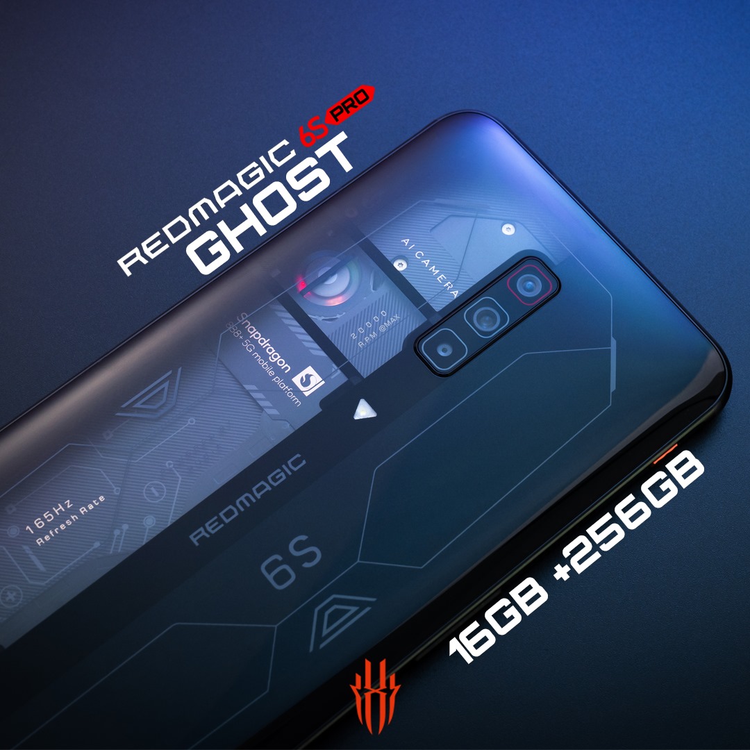 REDMAGIC 6S PRO (16gb ram & 256gb) GHOST EDITION RS 43990
