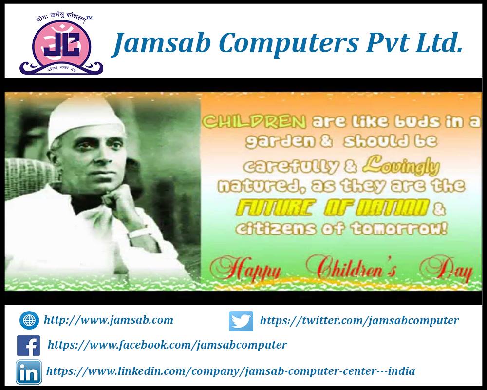 Remembering Shri... - Jamsab Computers Pvt Ltd