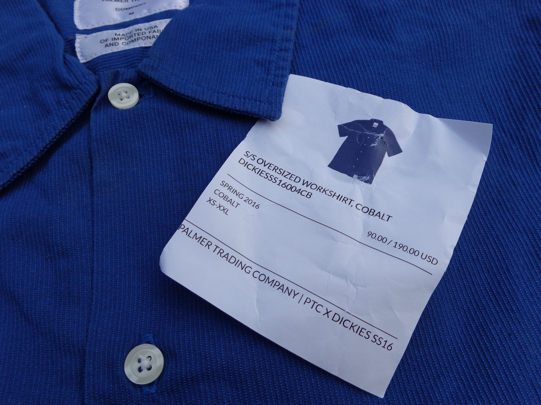 Dickies x Palmer Trading Co 1922 reproduction workshirts for sale