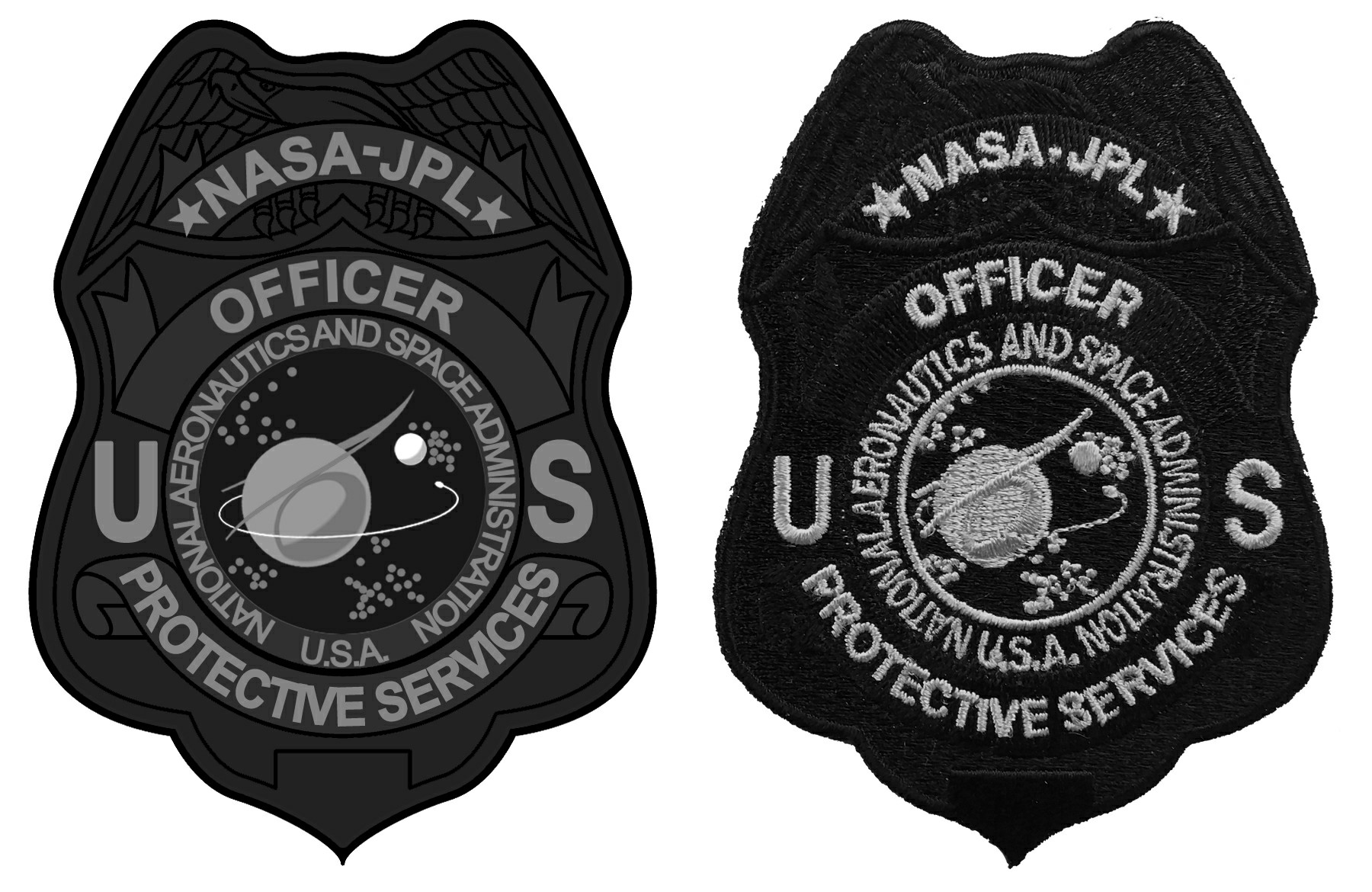 Nasa Protective Service Badges