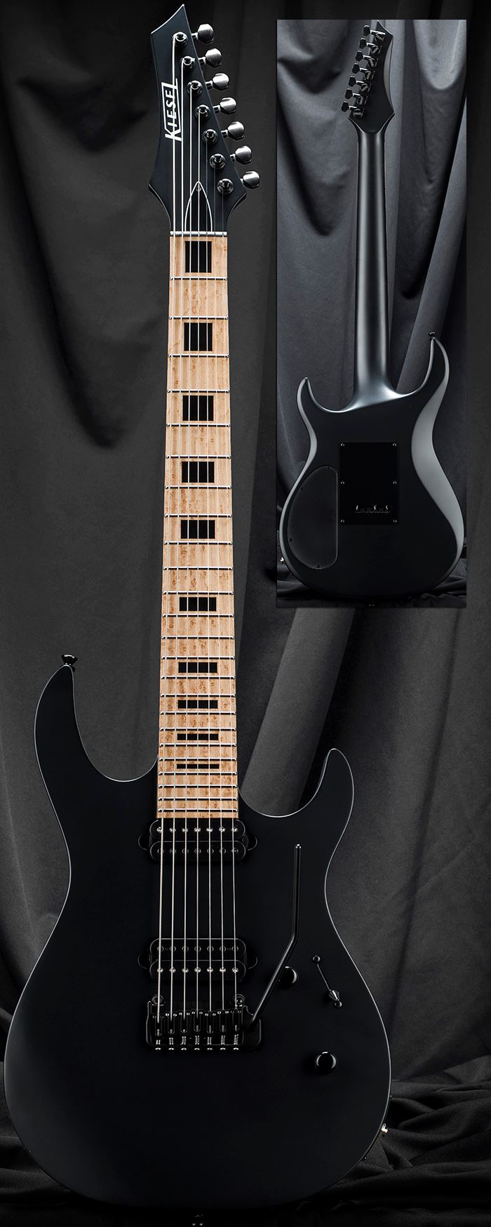 This rad DC127C in Jet Black with a Floyd Rose is available and