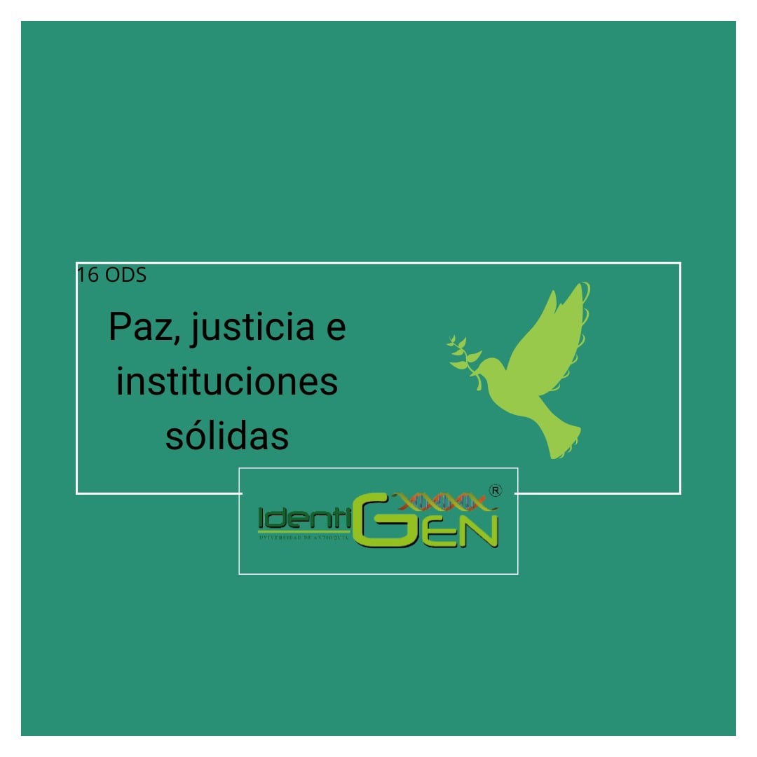 Hoy, día mundial de la paz,... - Laboratorio IdentiGEN- UdeA