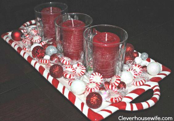 Zerodeko Lot de 3 faux modèles de sucettes réalistes pour Noël, décorations de Noël, accessoires photo pour mariage, anniversaire (couleur assortie